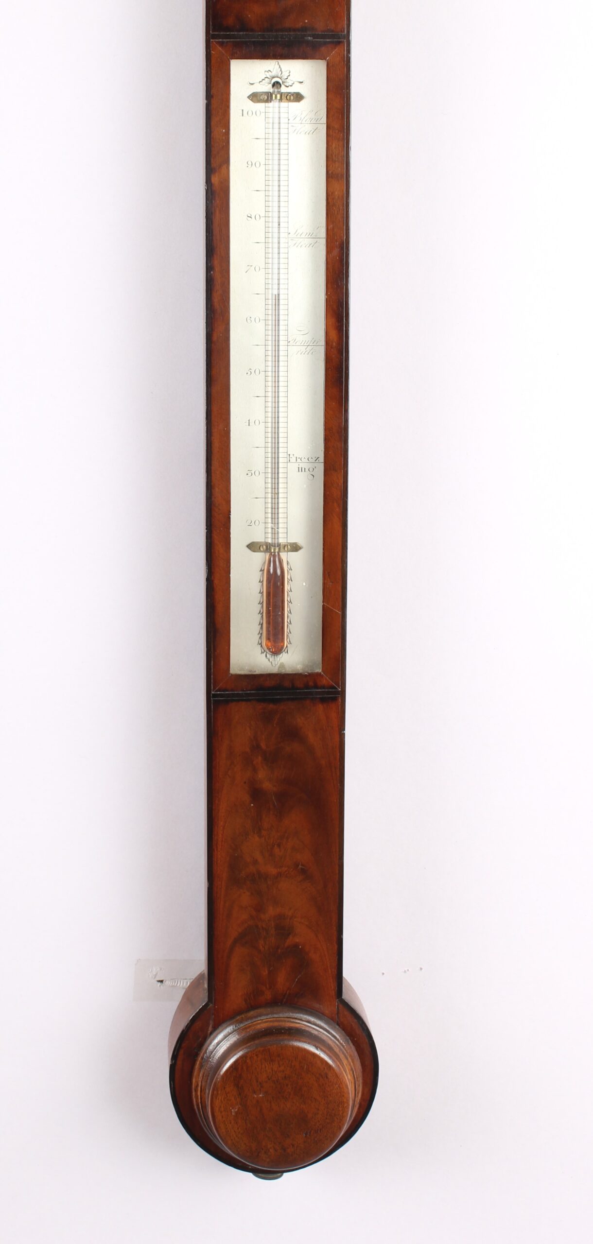 Fine mahogany stick barometer