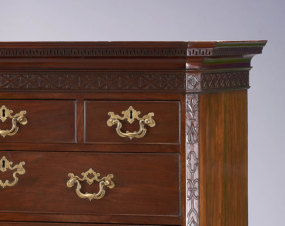 A fine and handsome George III period mahogany chest on chest