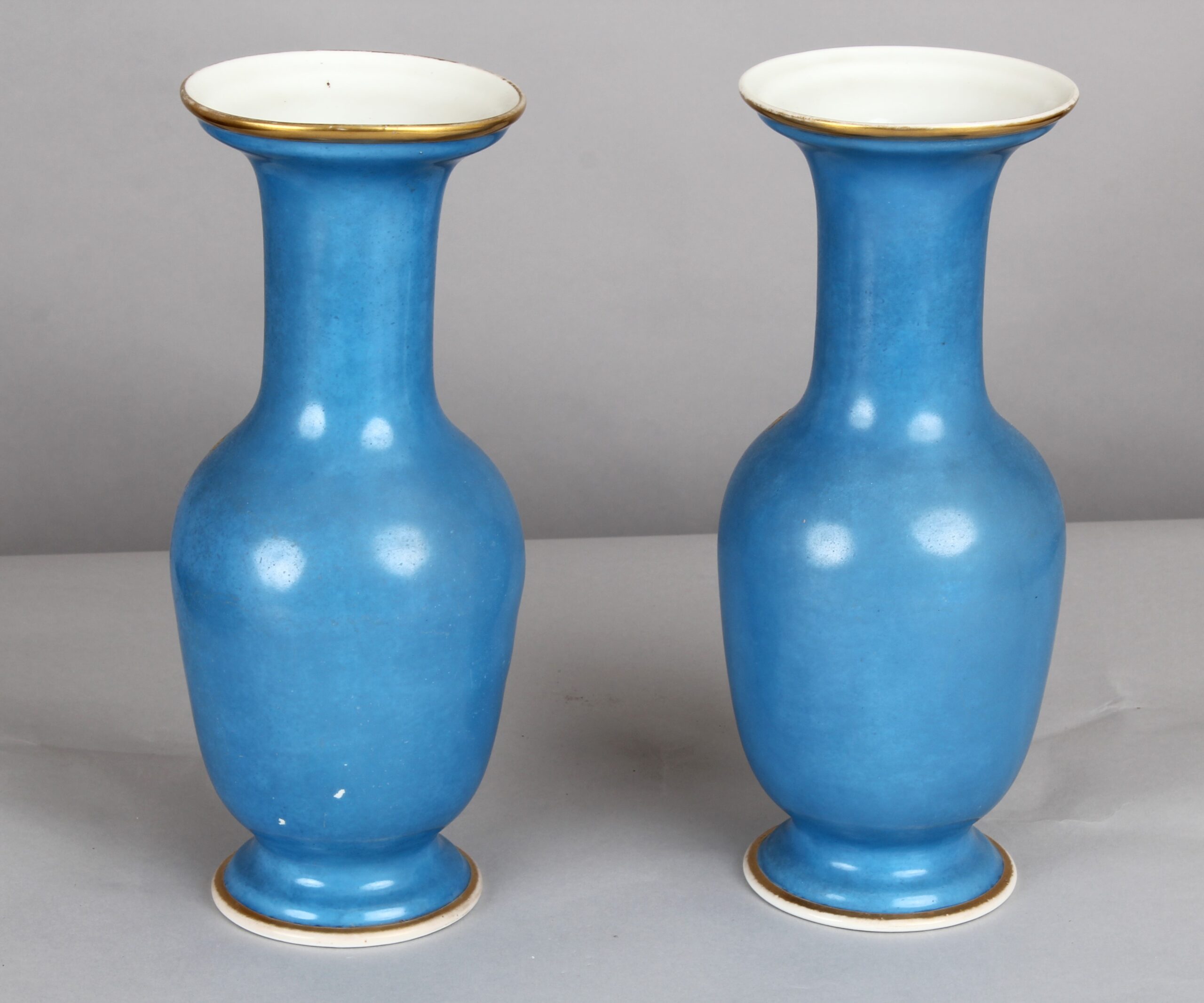 Pair of late 19th century French baluster-shaped vases