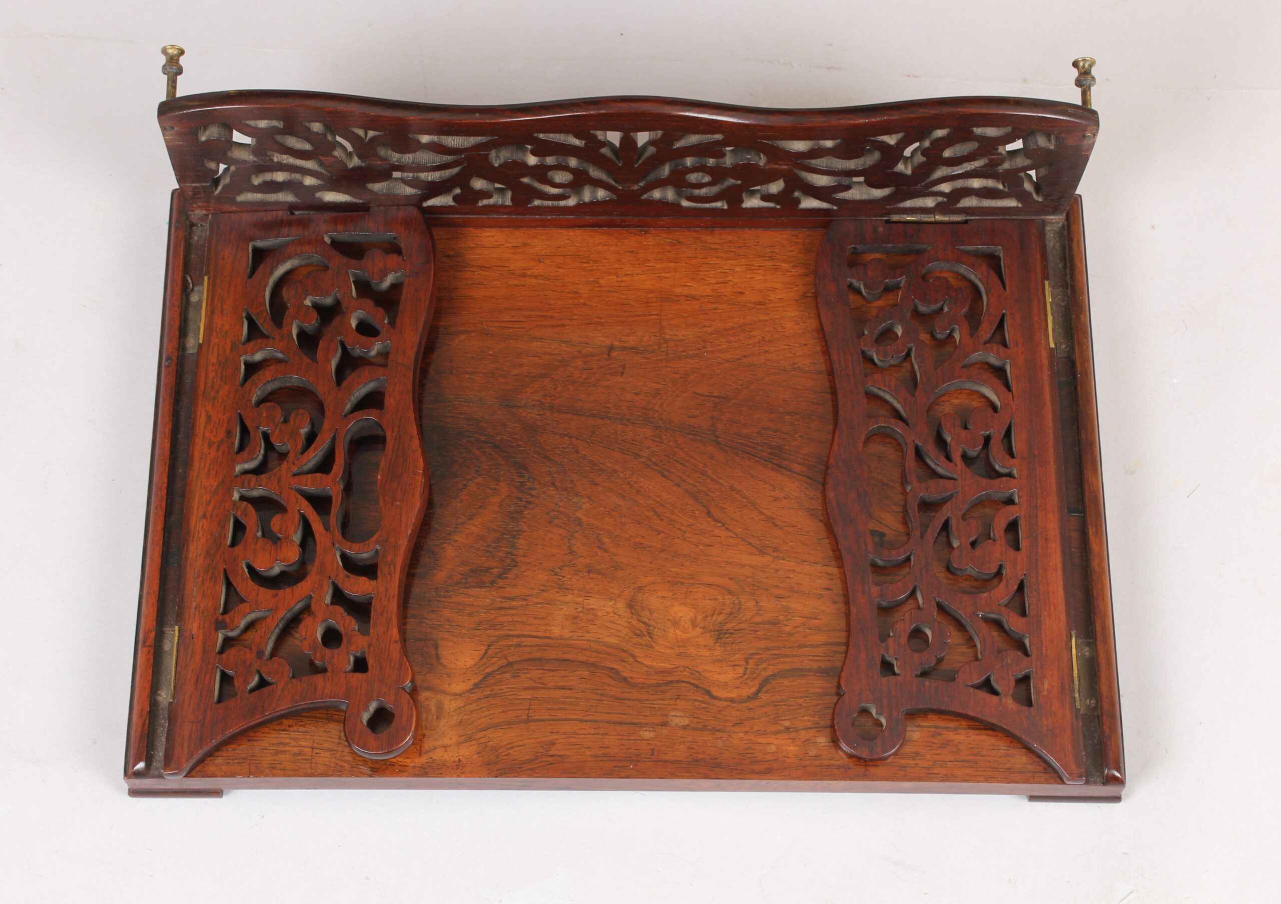 Rosewood travelling book tray