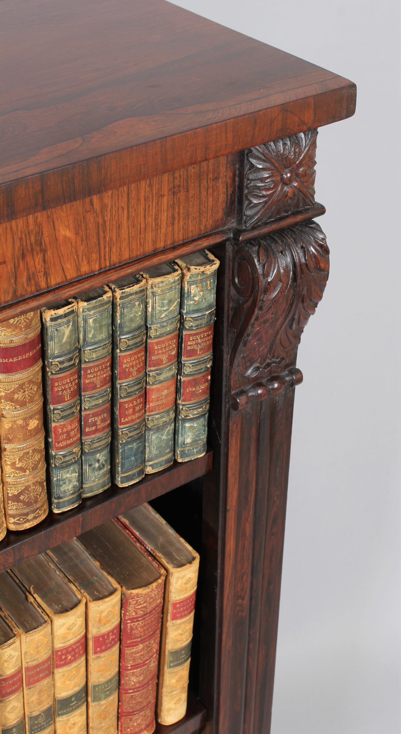 George IV period rosewood bookcase
