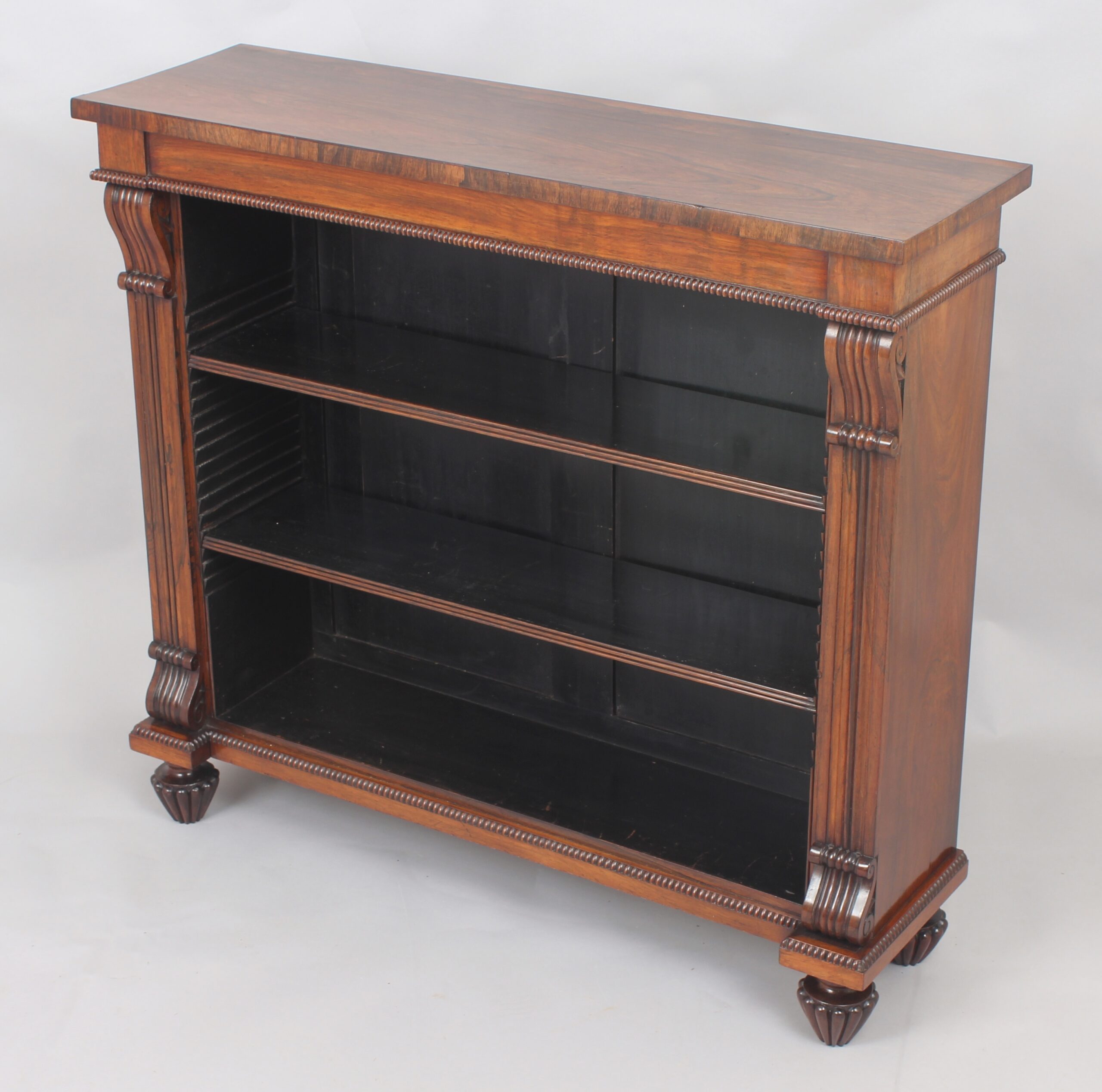 George IV period rosewood small bookcase of fine quality