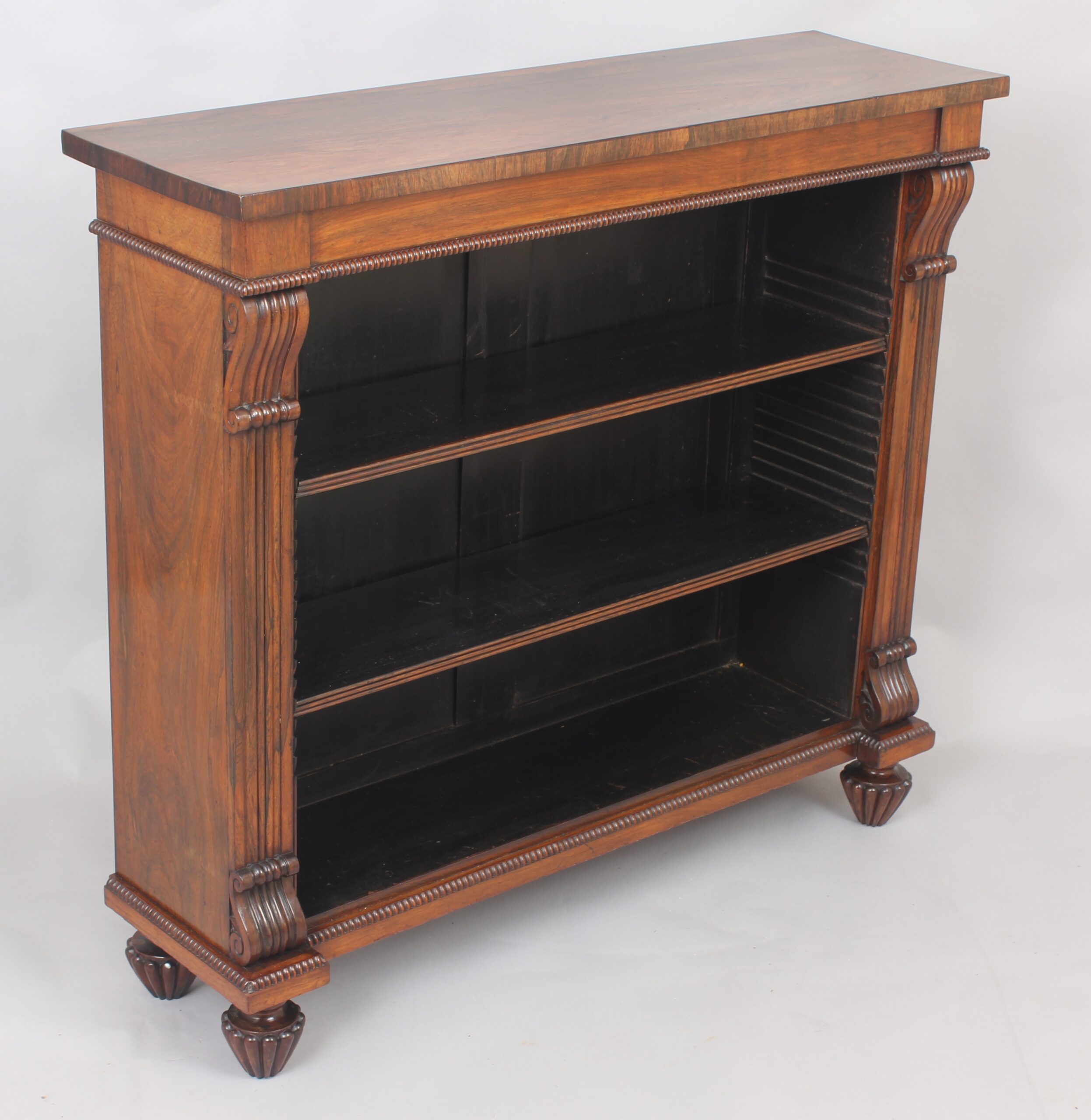 George IV period rosewood small bookcase of fine quality