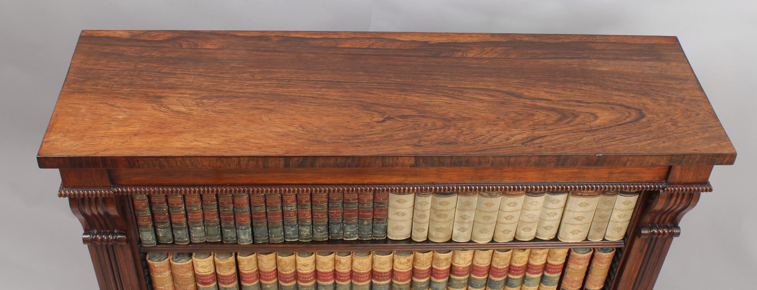 George IV period rosewood small bookcase of fine quality