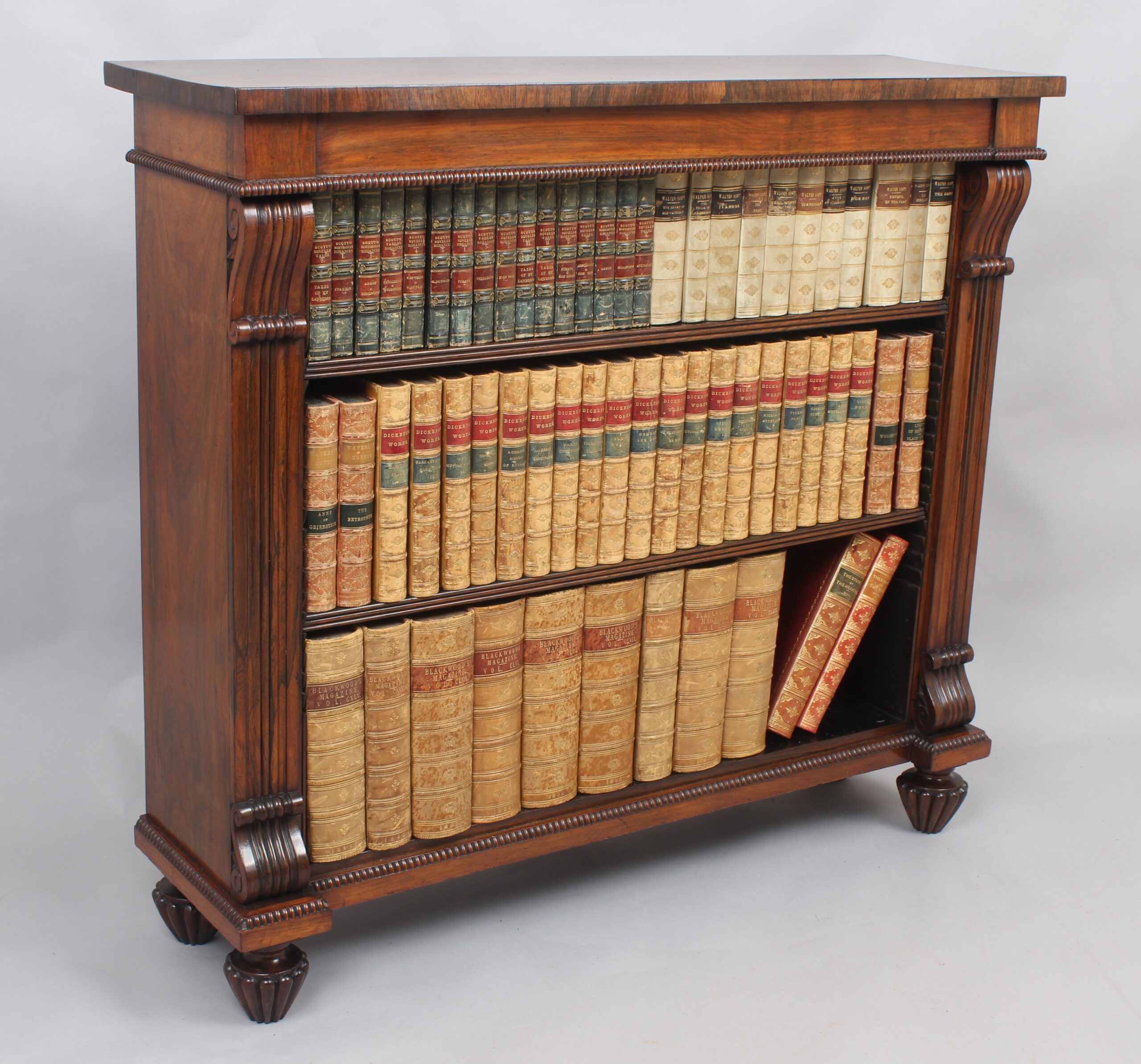 George IV period rosewood small bookcase of fine quality