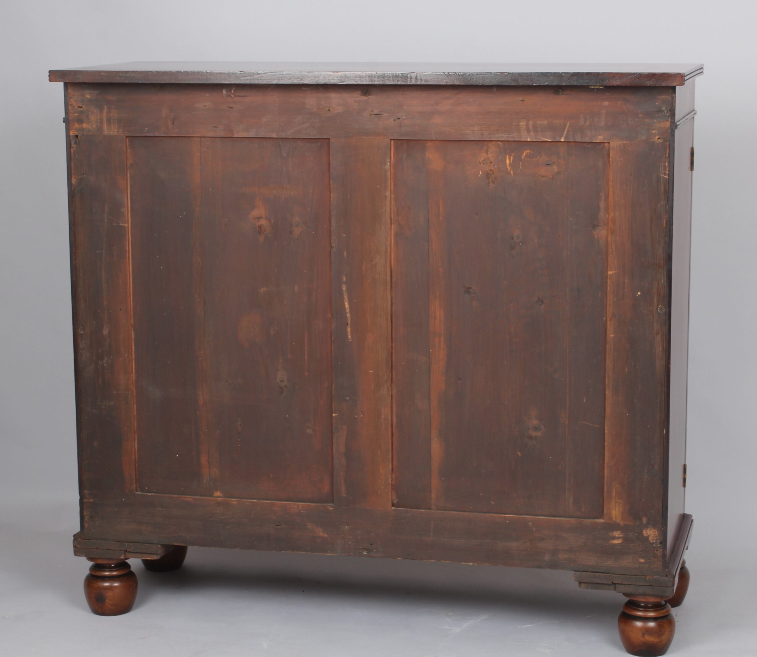 George III period mahogany dwarf side cabinet