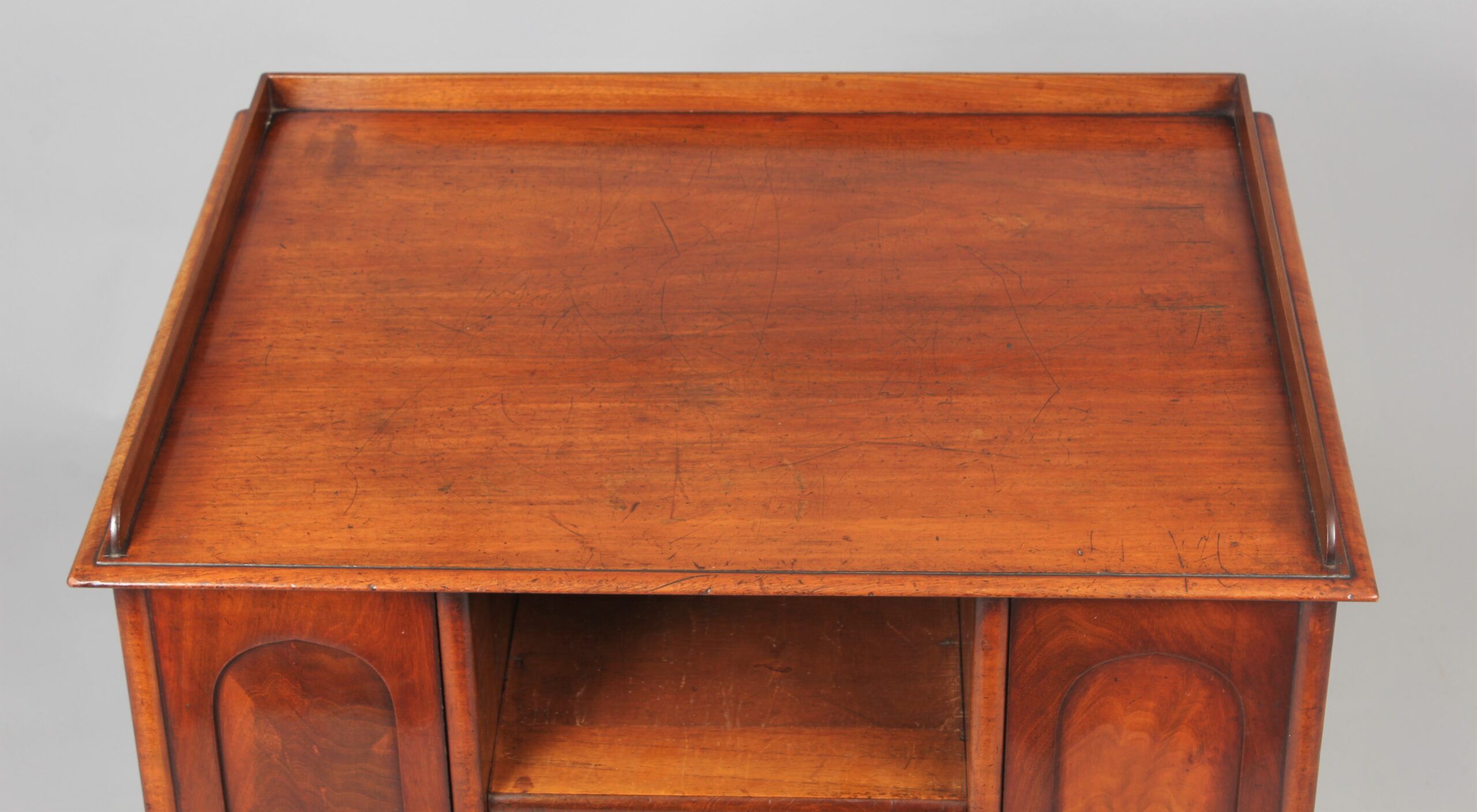 Mahogany library cabinet