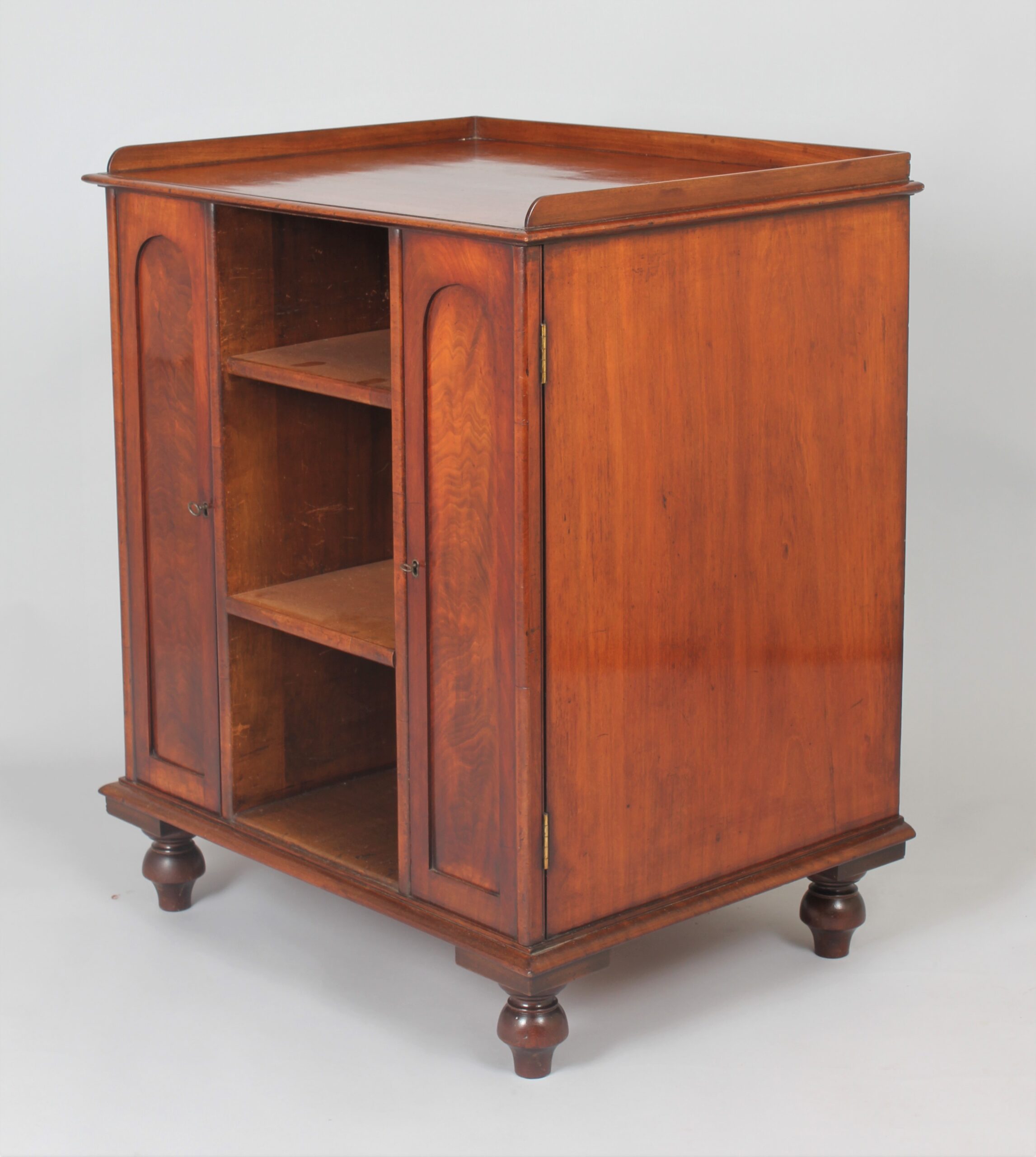 Mahogany library cabinet