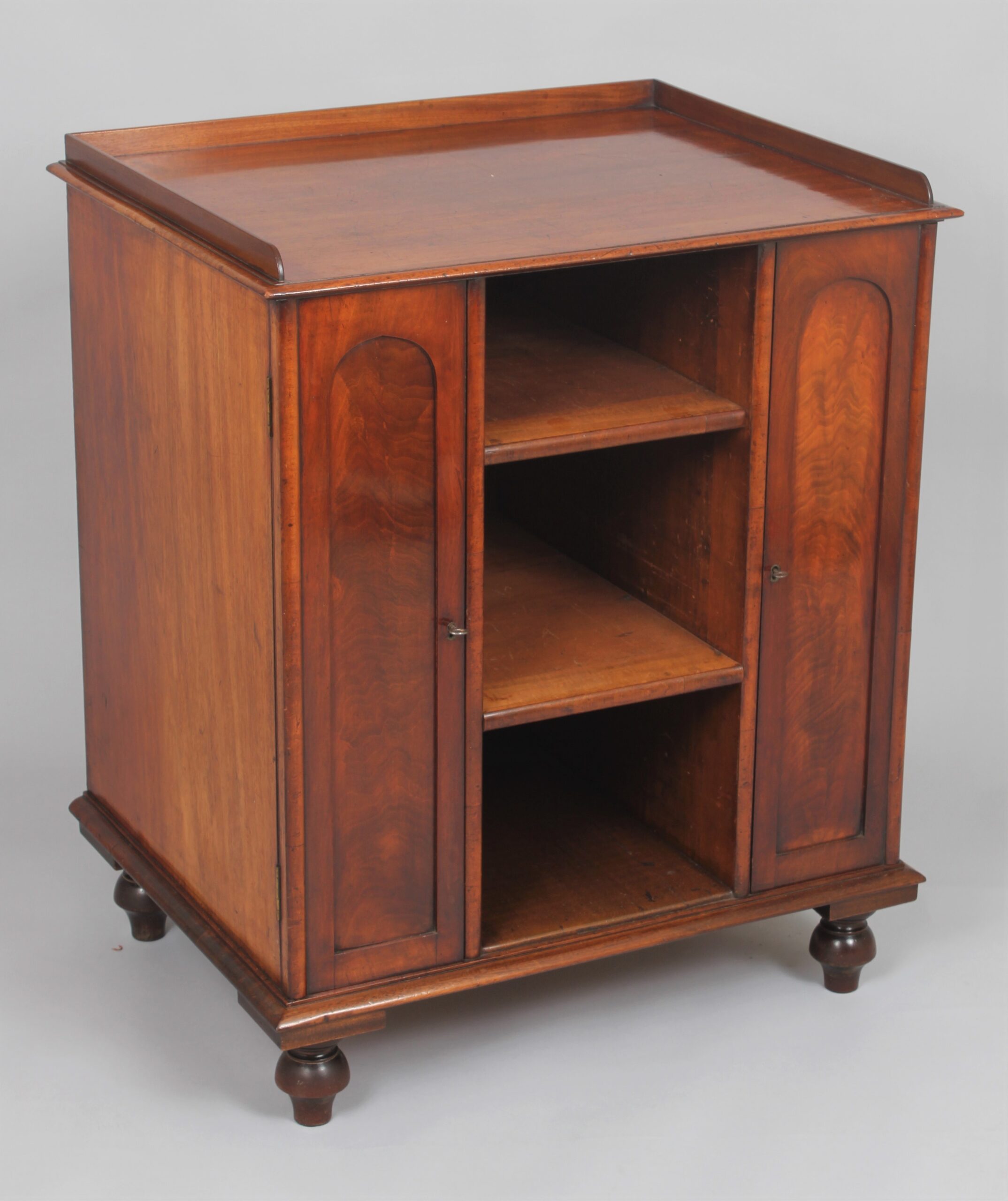 Mahogany library cabinet
