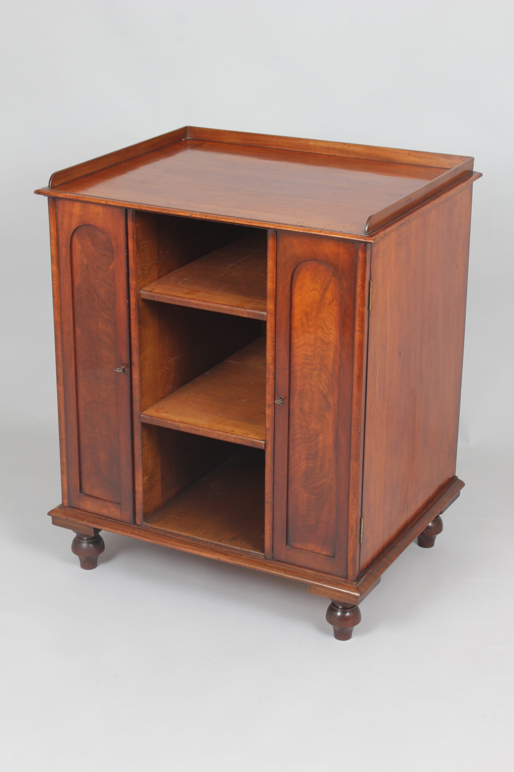 Mahogany library cabinet