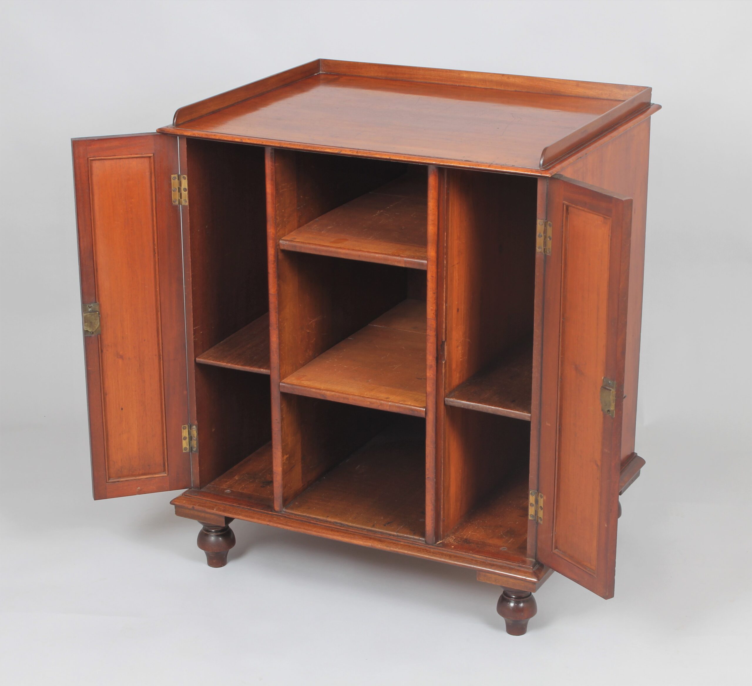 Mahogany library cabinet
