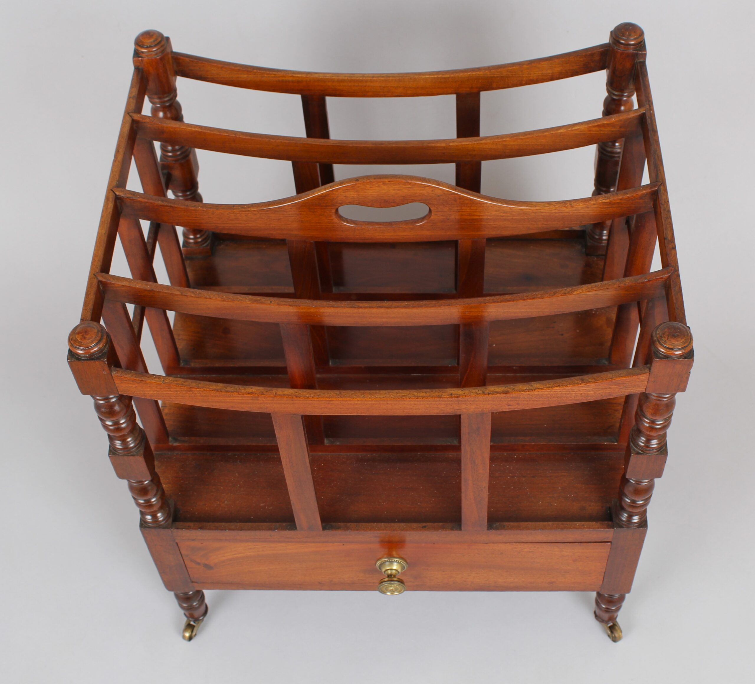 George III period mahogany Canterbury