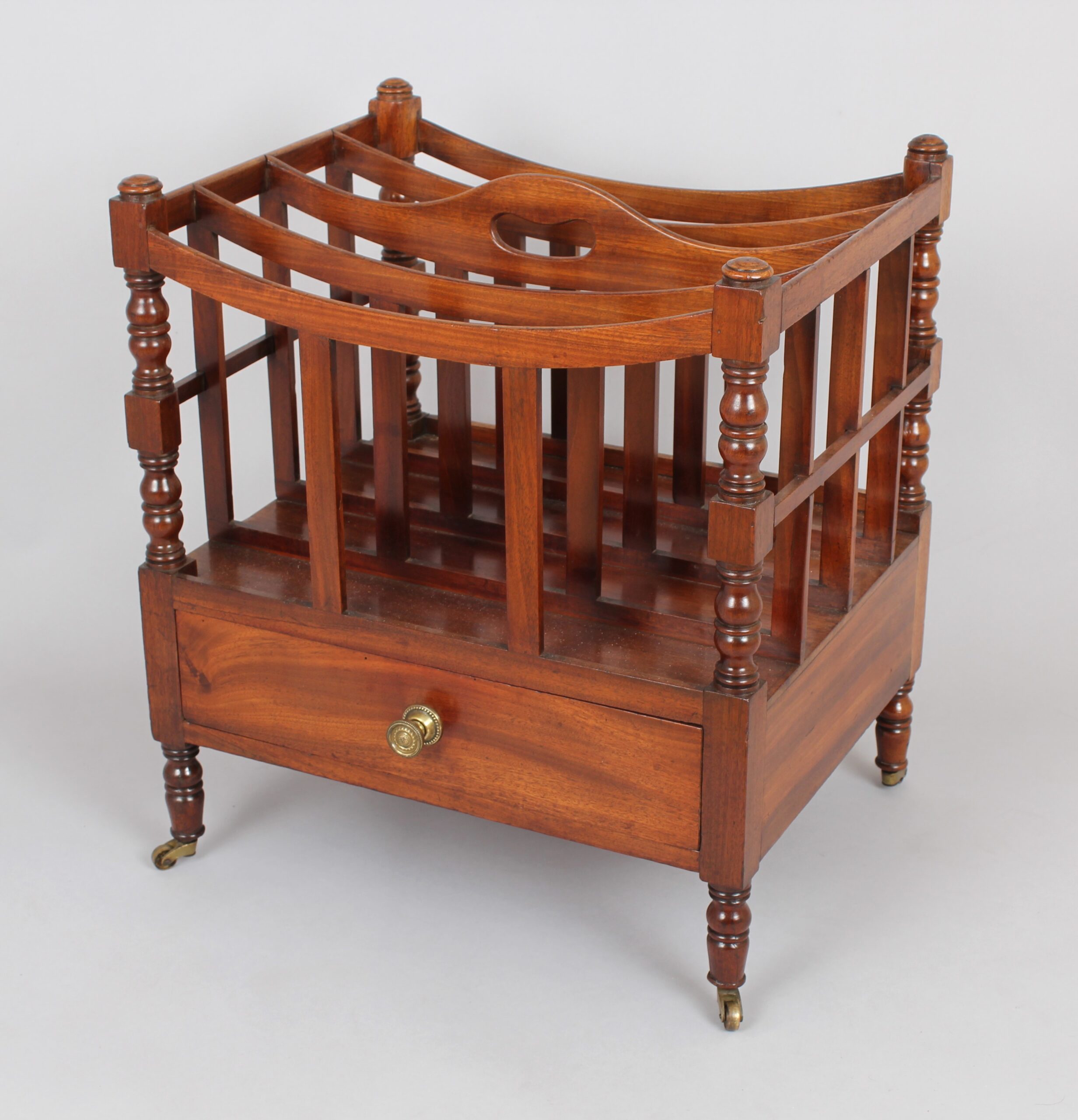 George III period mahogany Canterbury