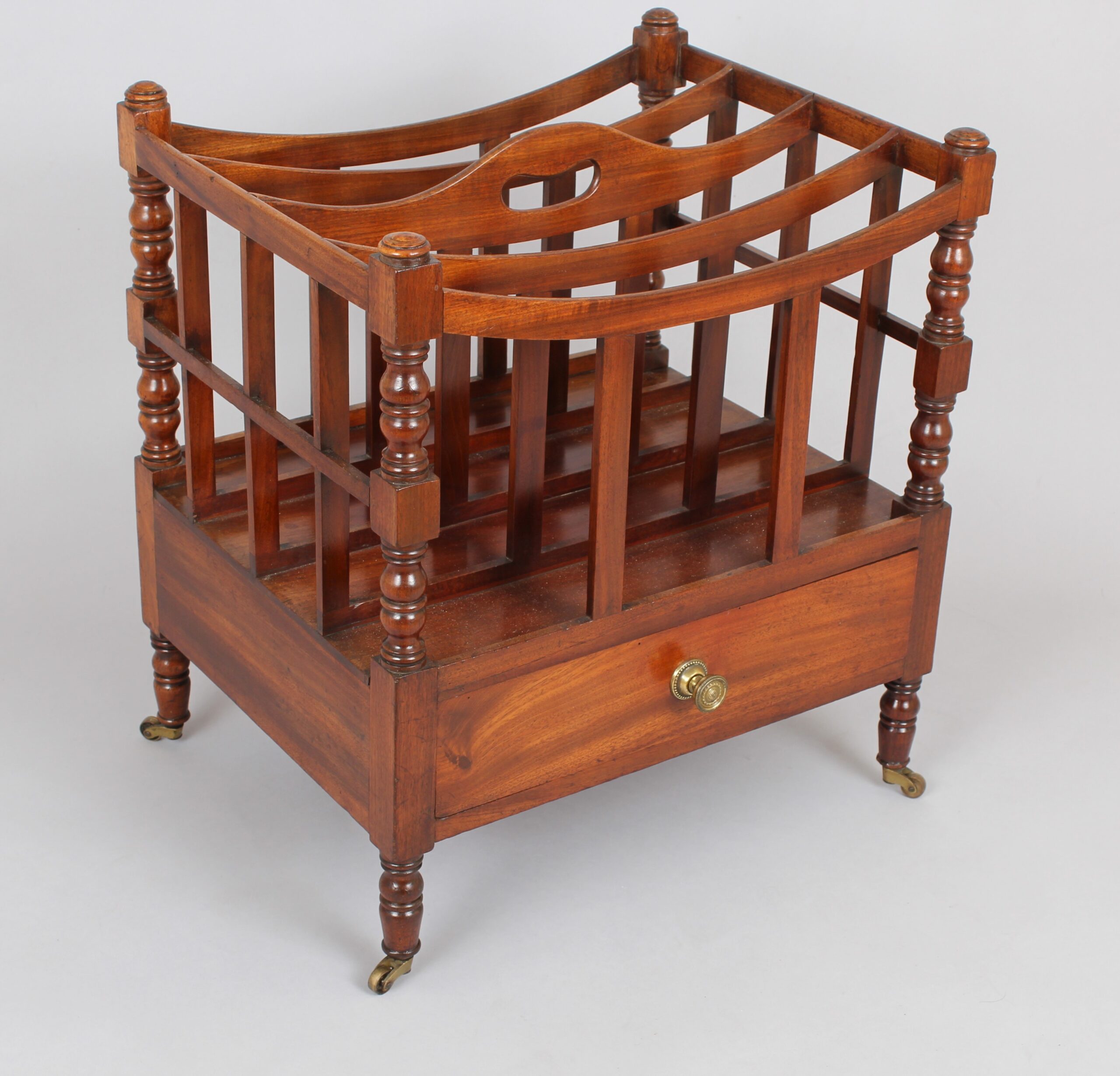 George III period mahogany Canterbury