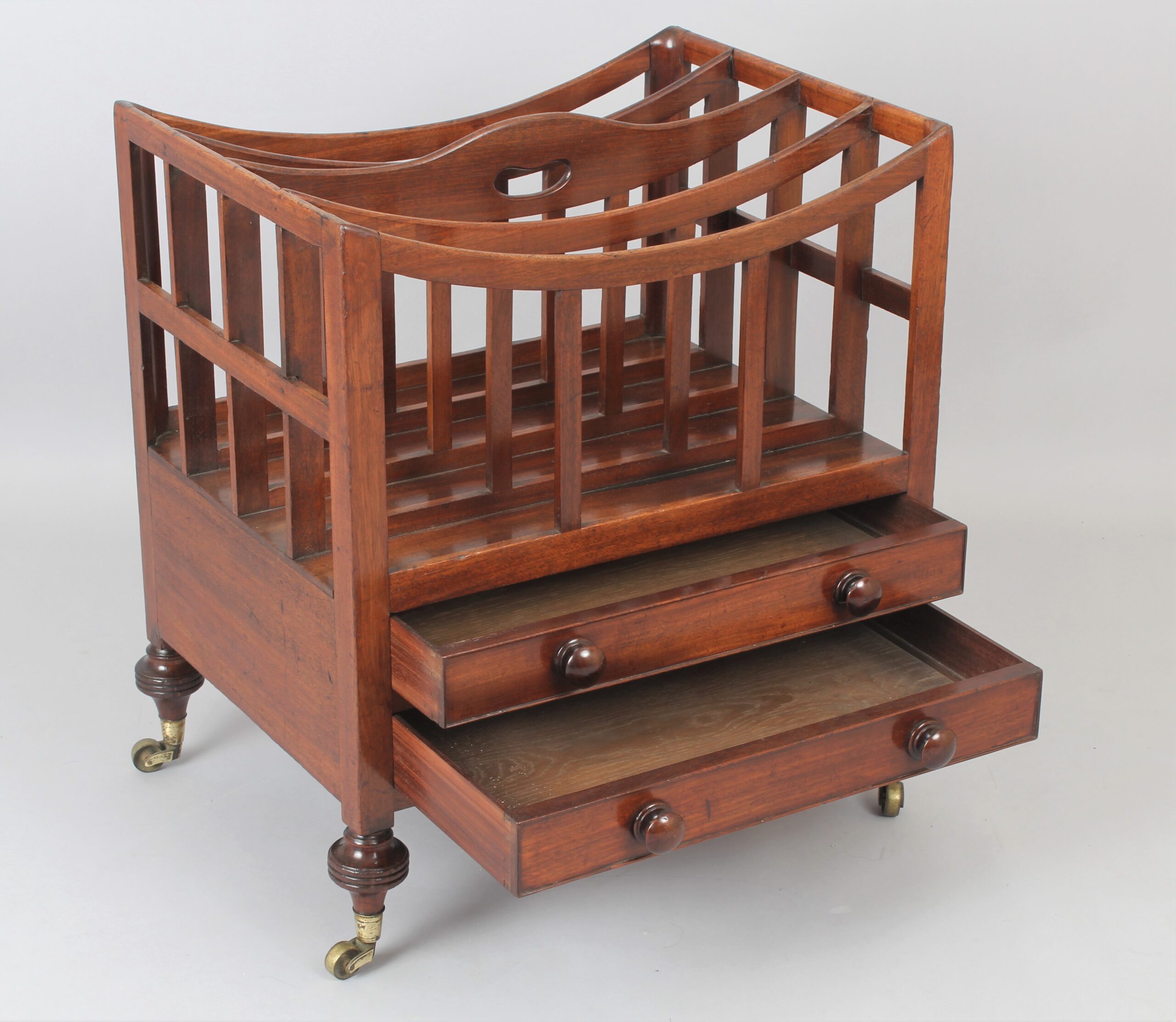 George IV period mahogany Canterbury