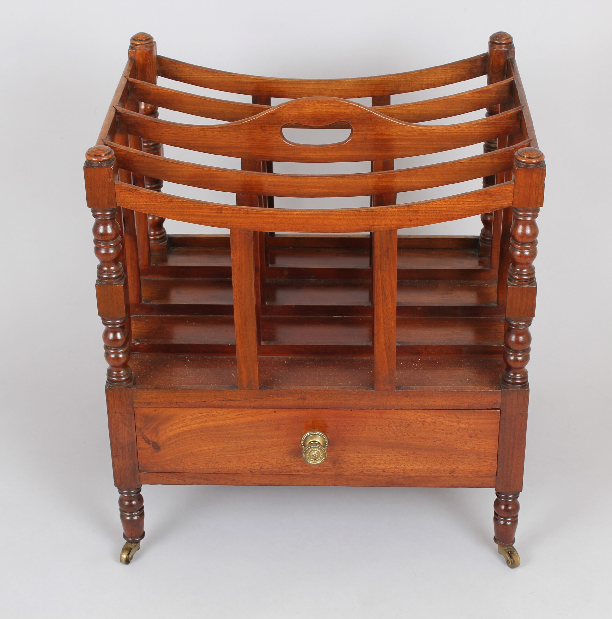George III period mahogany Canterbury
