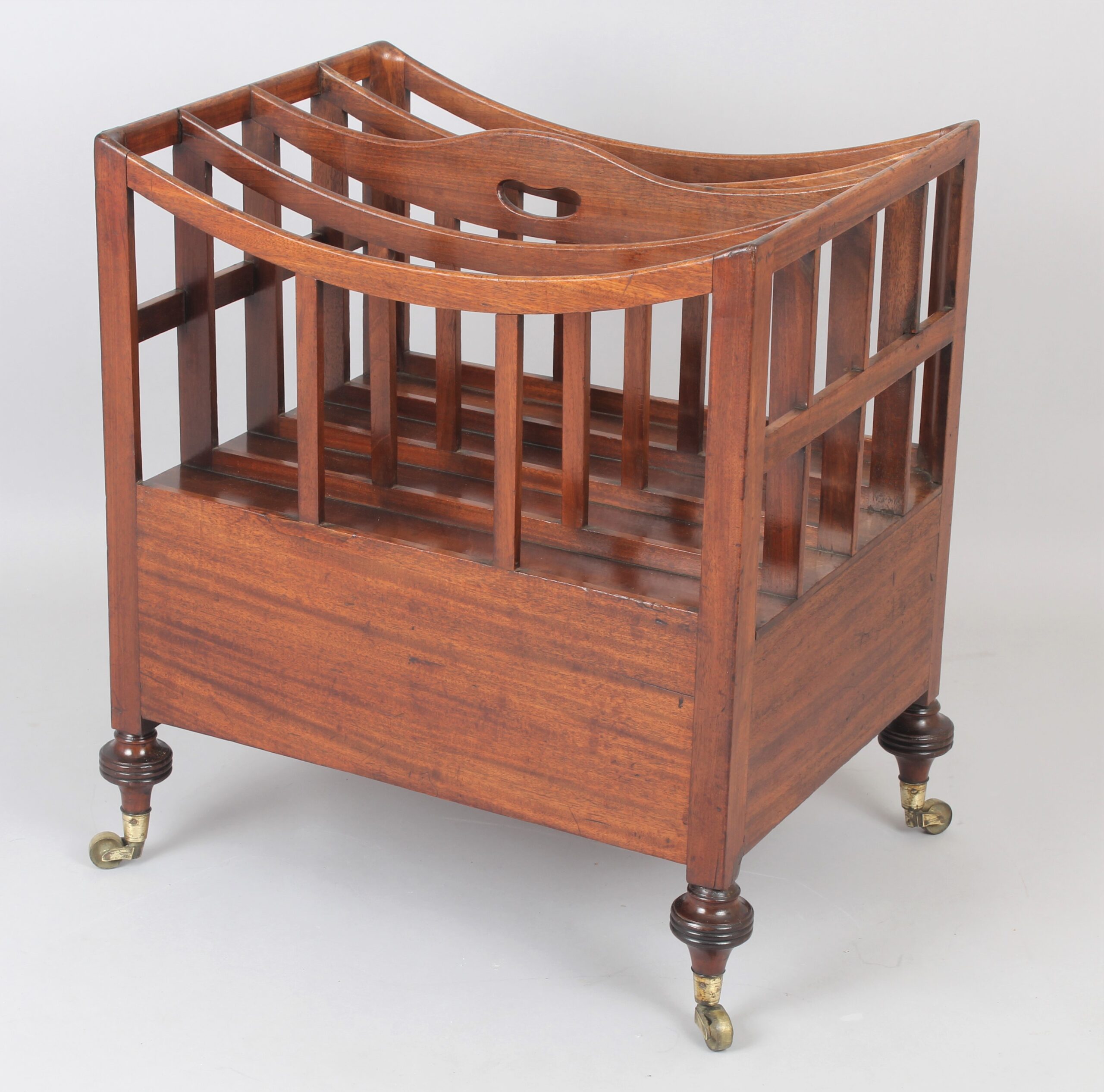 George IV period mahogany Canterbury