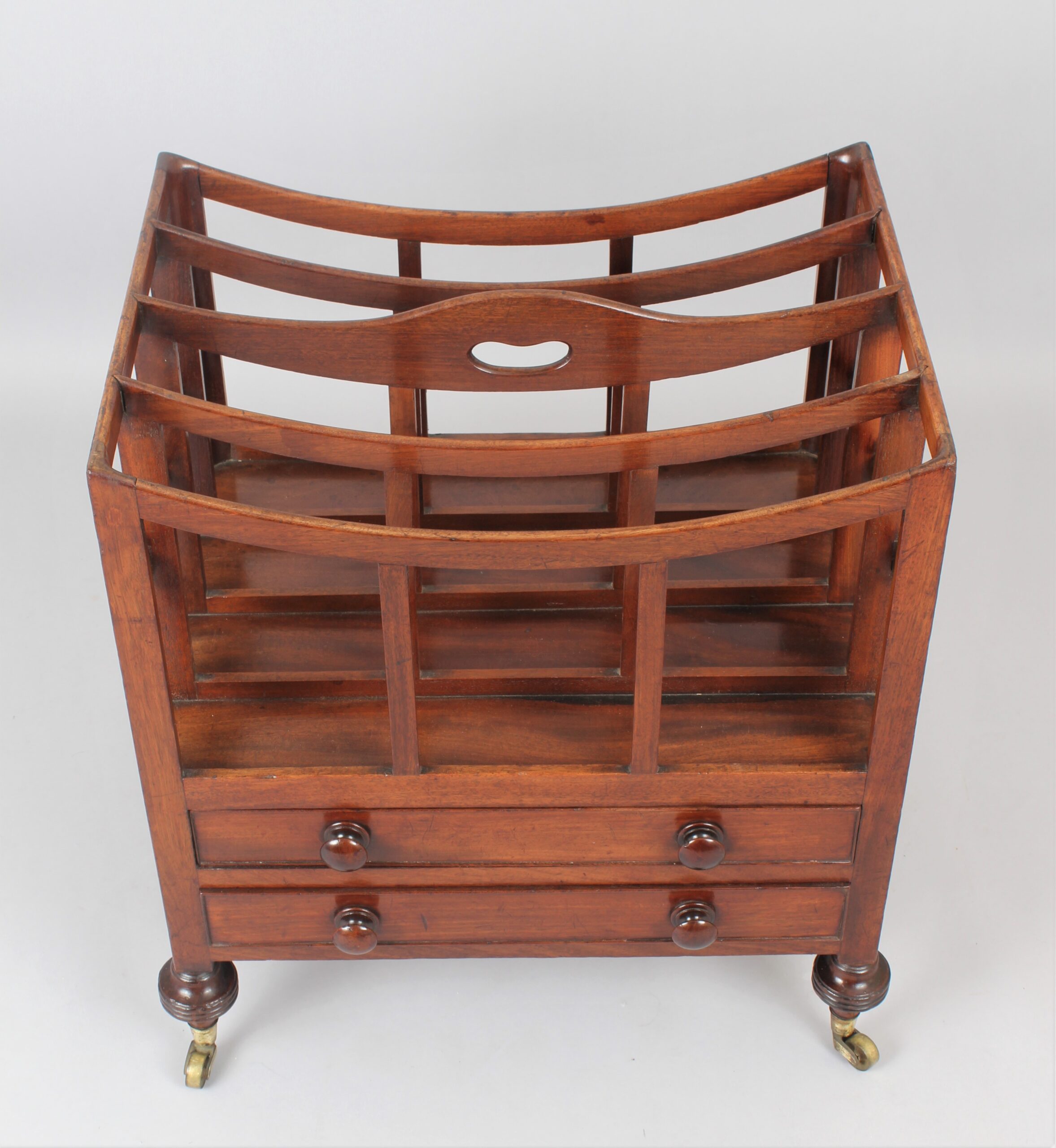 George IV period mahogany Canterbury