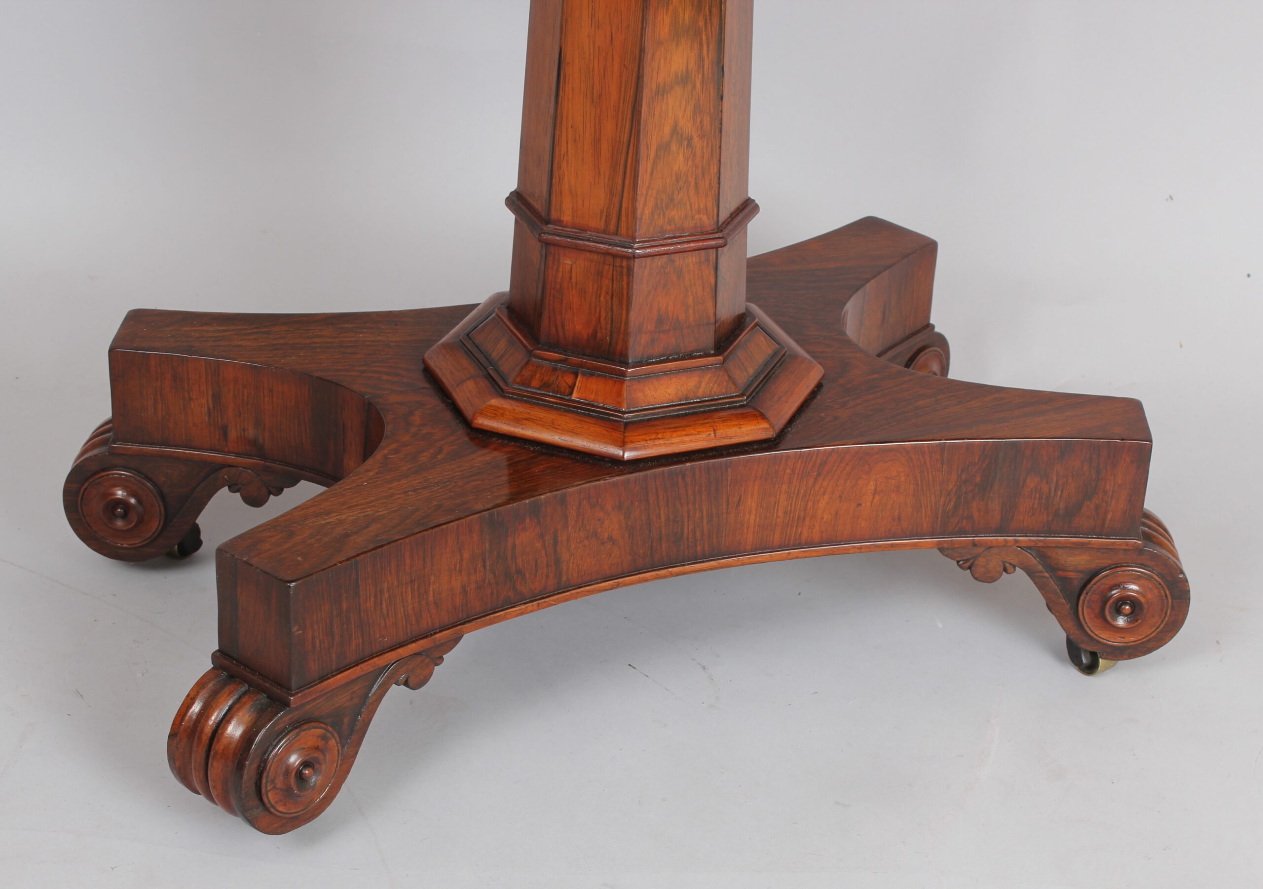 William IV period rosewood card table