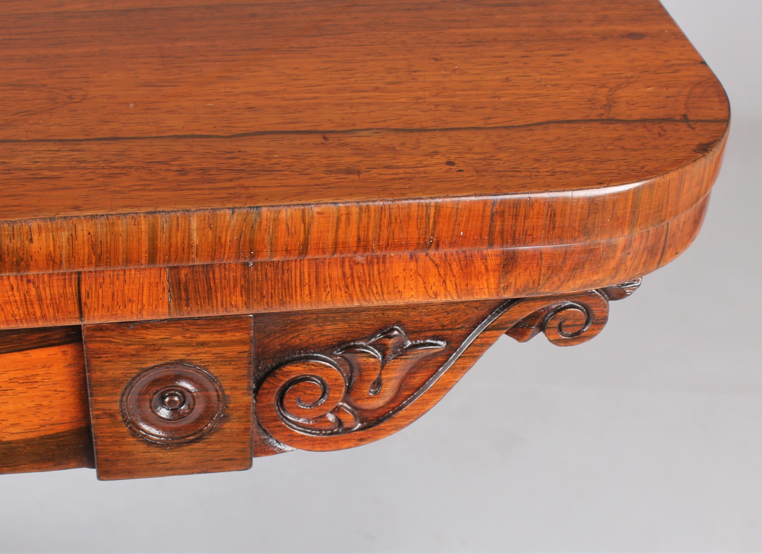 William IV period rosewood card table
