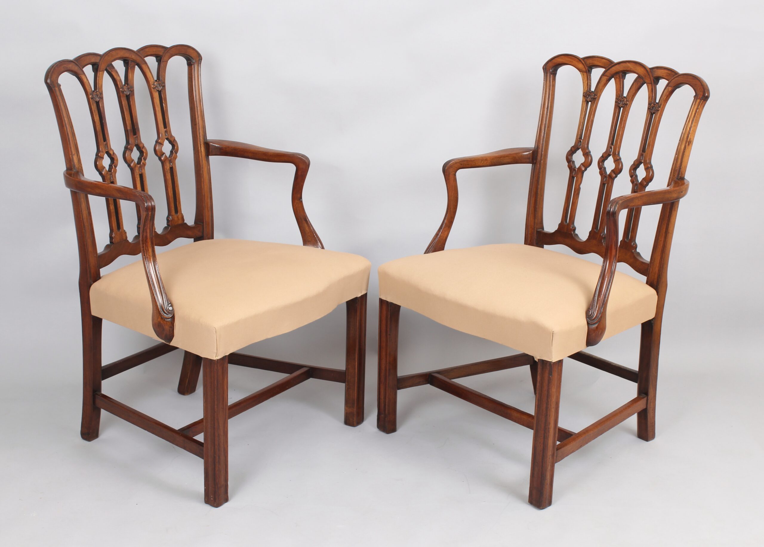 High quality pair of mahogany chairs
