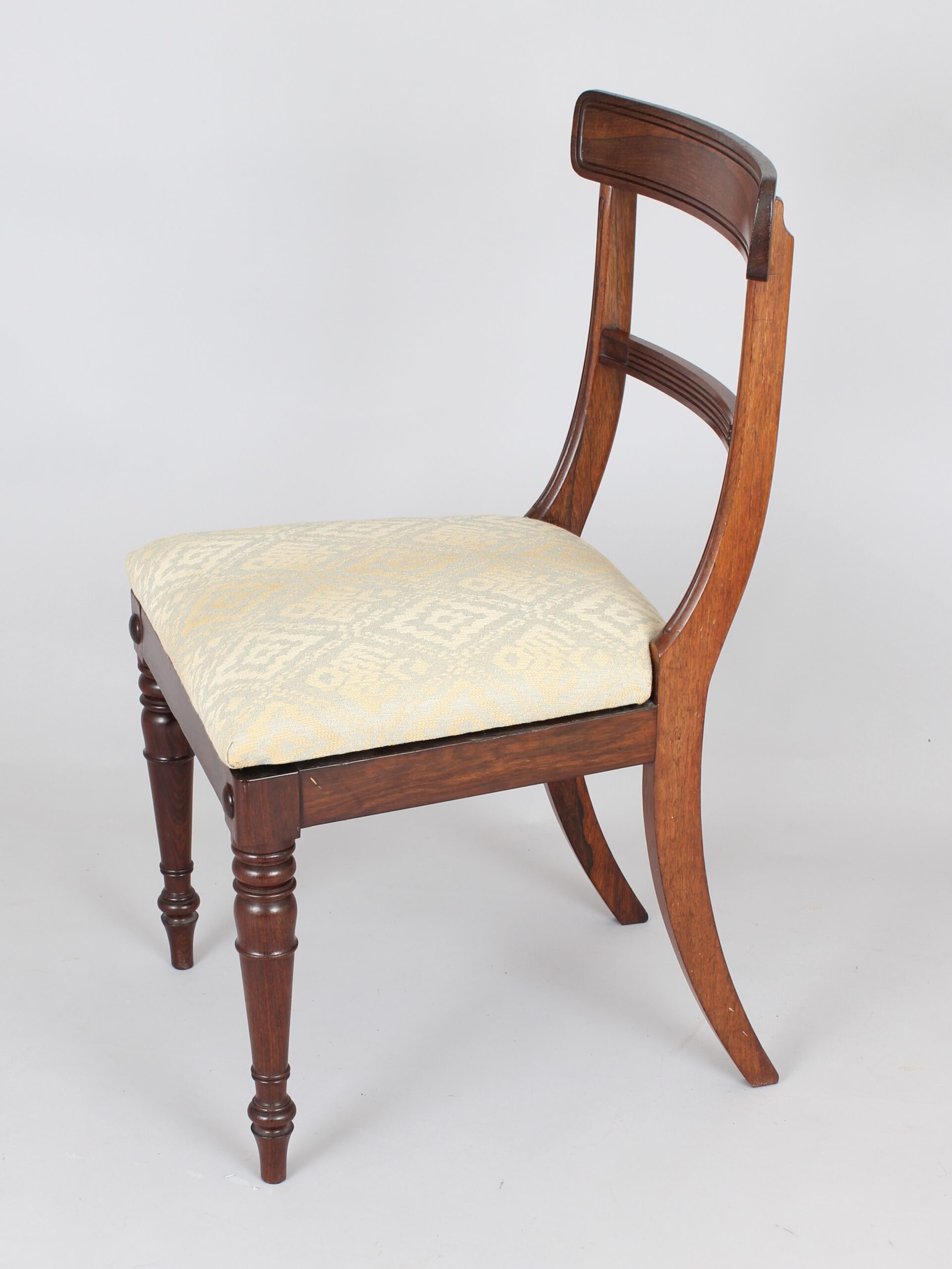 Set of Regency rosewood dining chairs