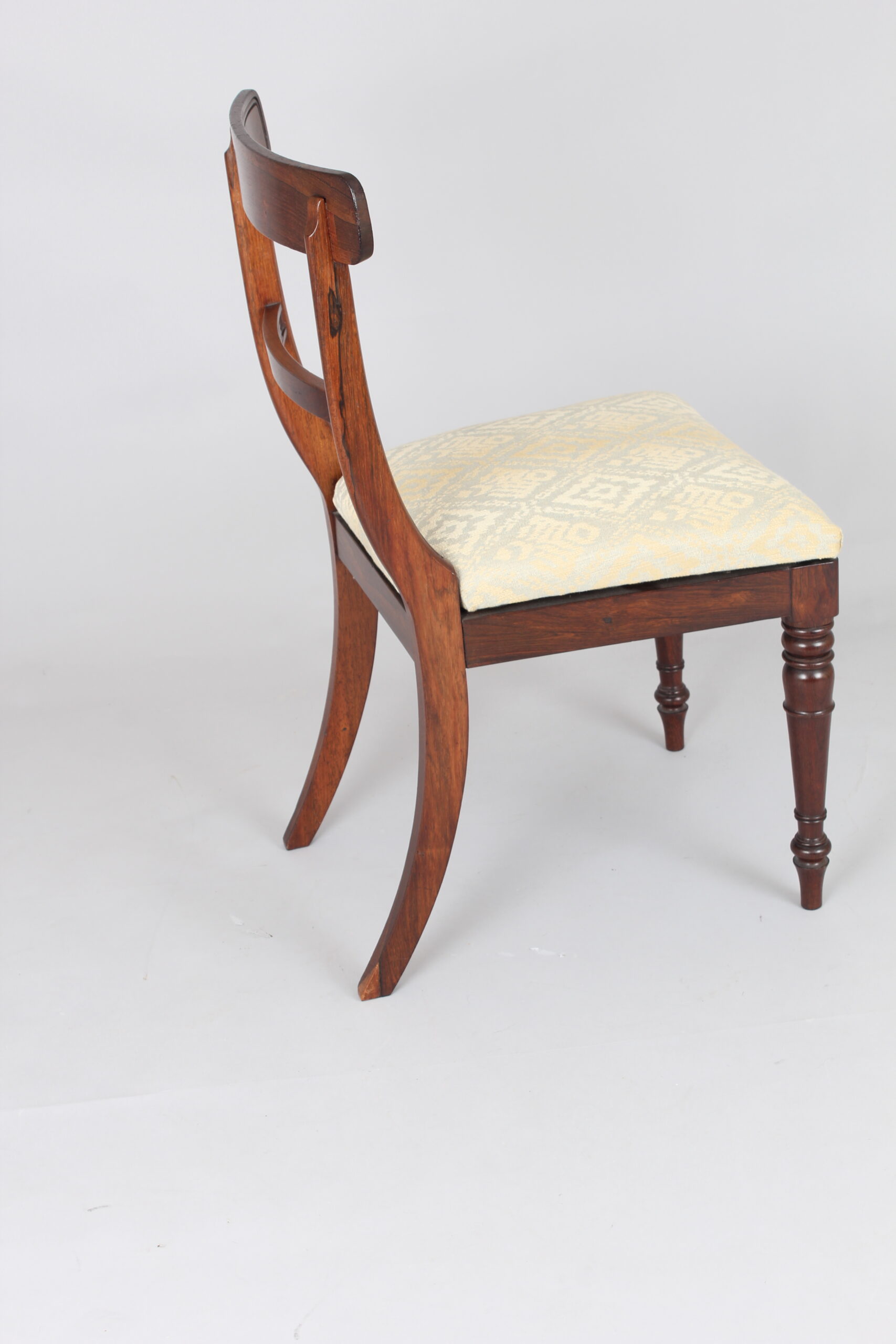 Set of Regency rosewood dining chairs