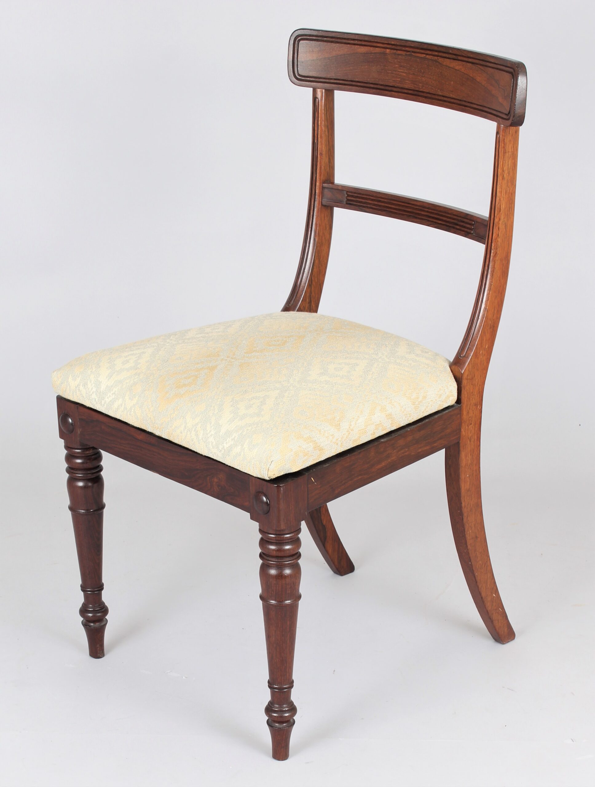 Set of Regency rosewood dining chairs
