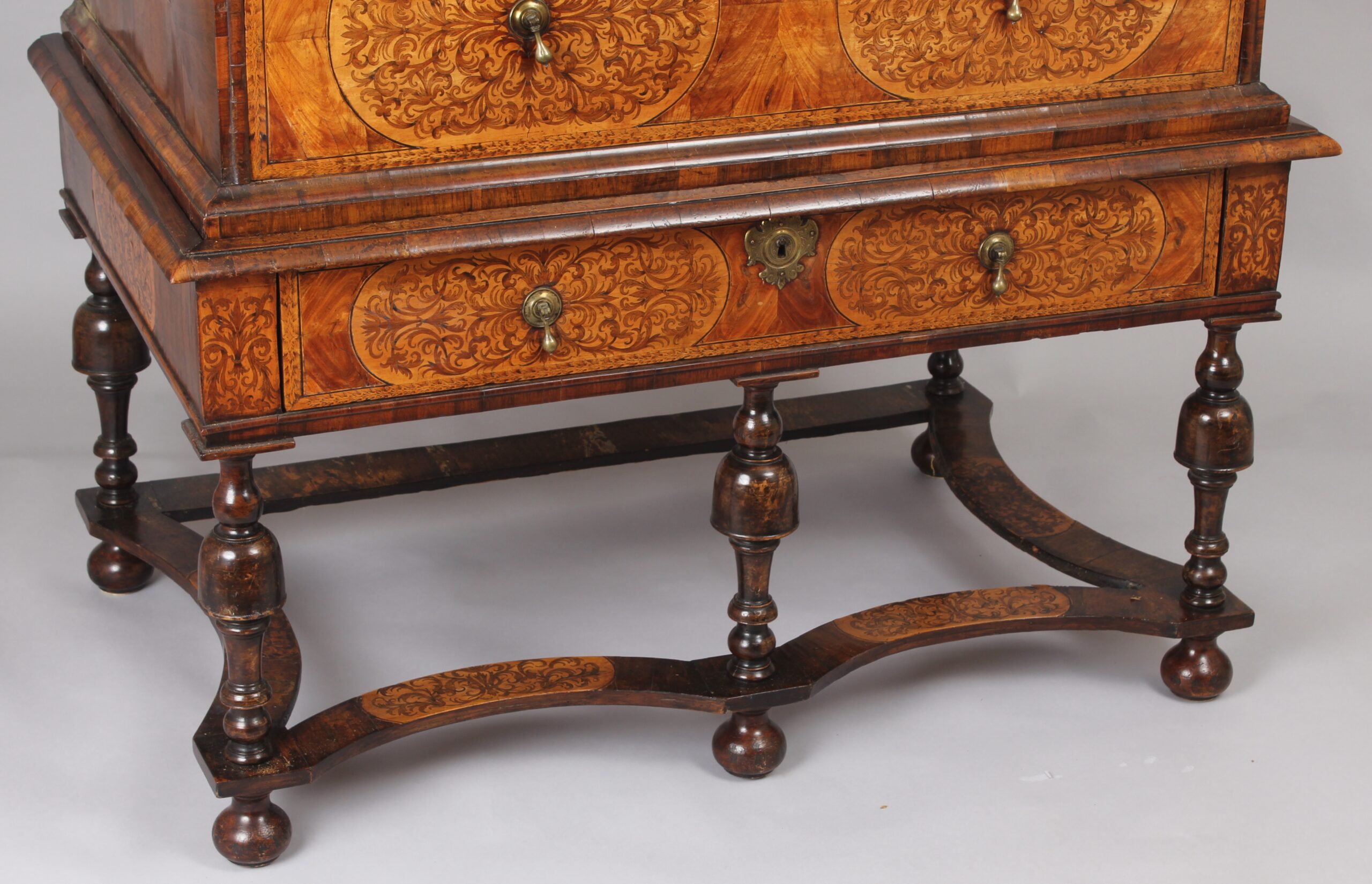 An exceptionally fine William & Mary period Chest-on-Stand