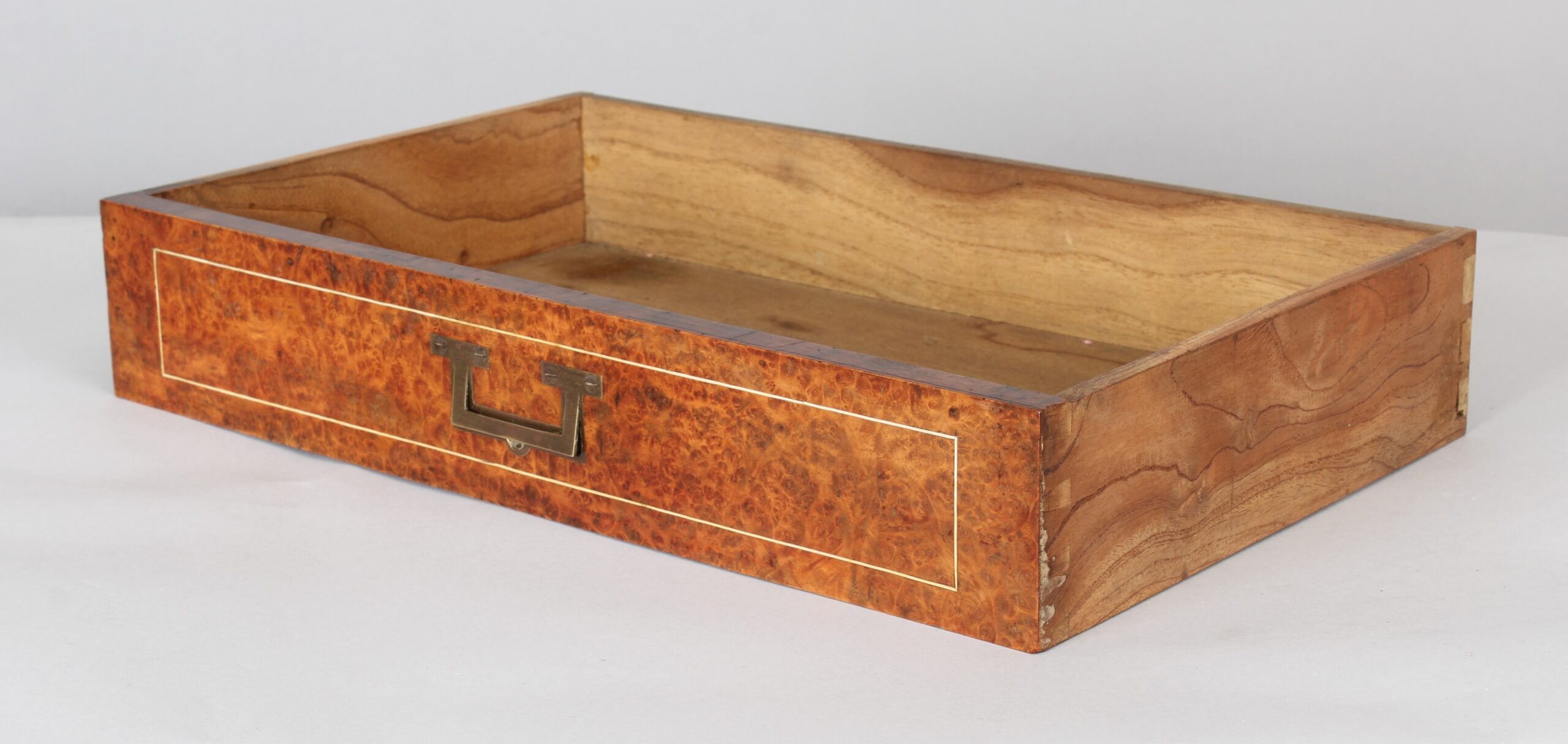 Rare early 19th century Chinese Export amboyna and ebony table cabinet