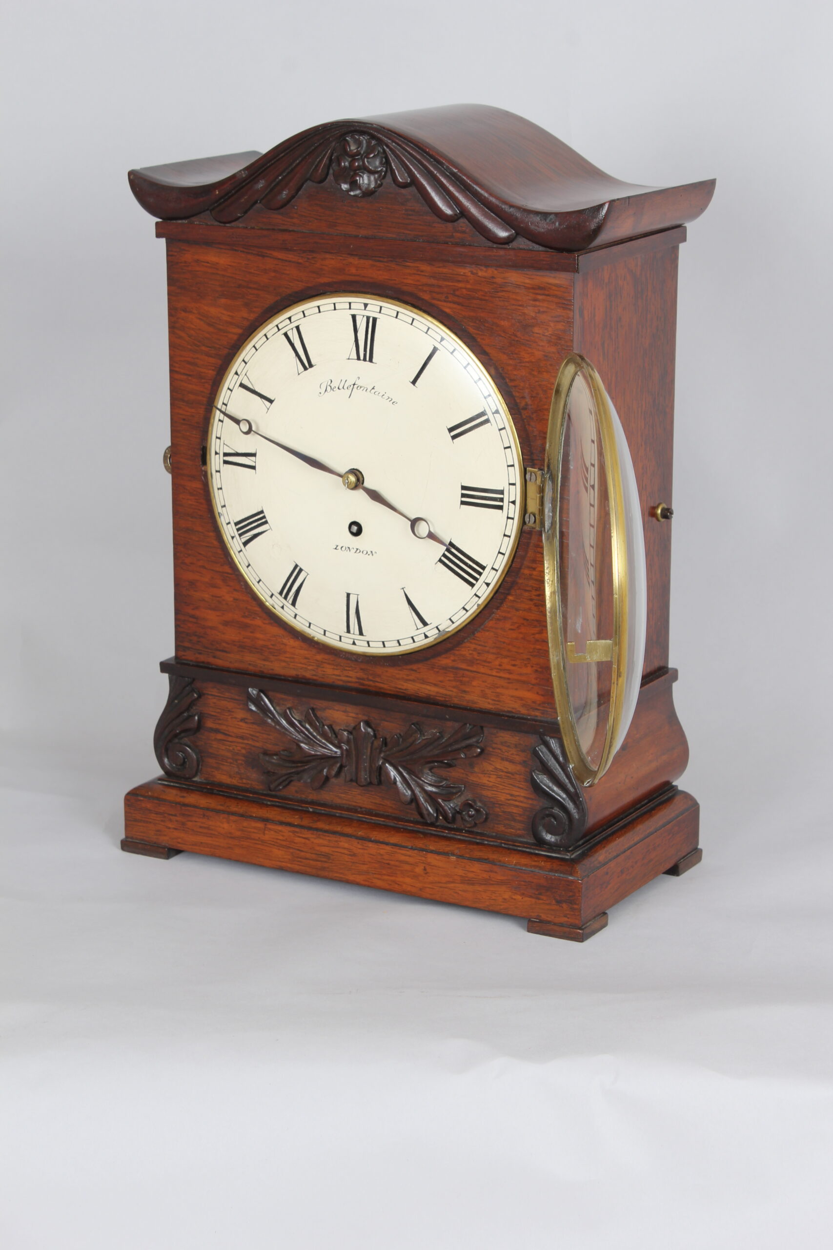 A fine William IV period rosewood bracket time-piece