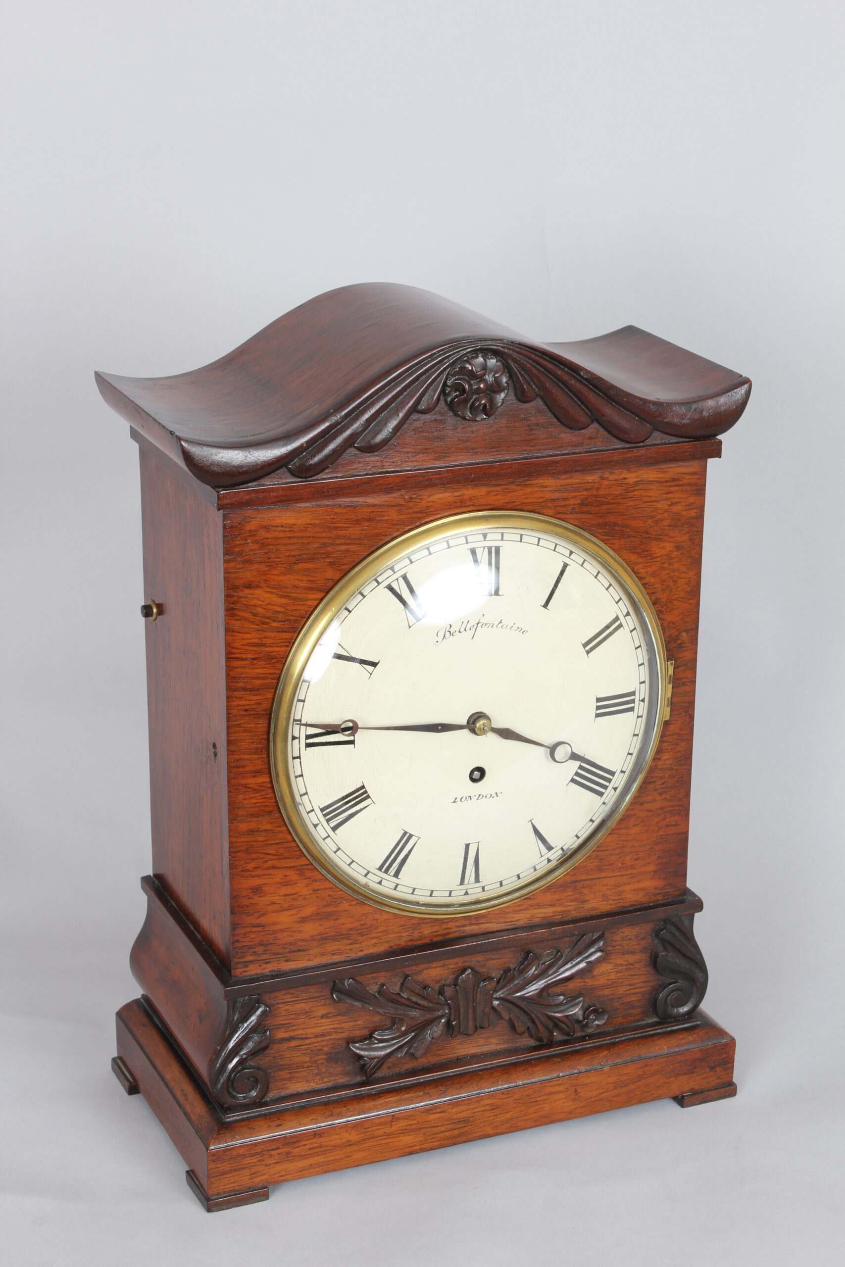 A fine William IV period rosewood bracket time-piece