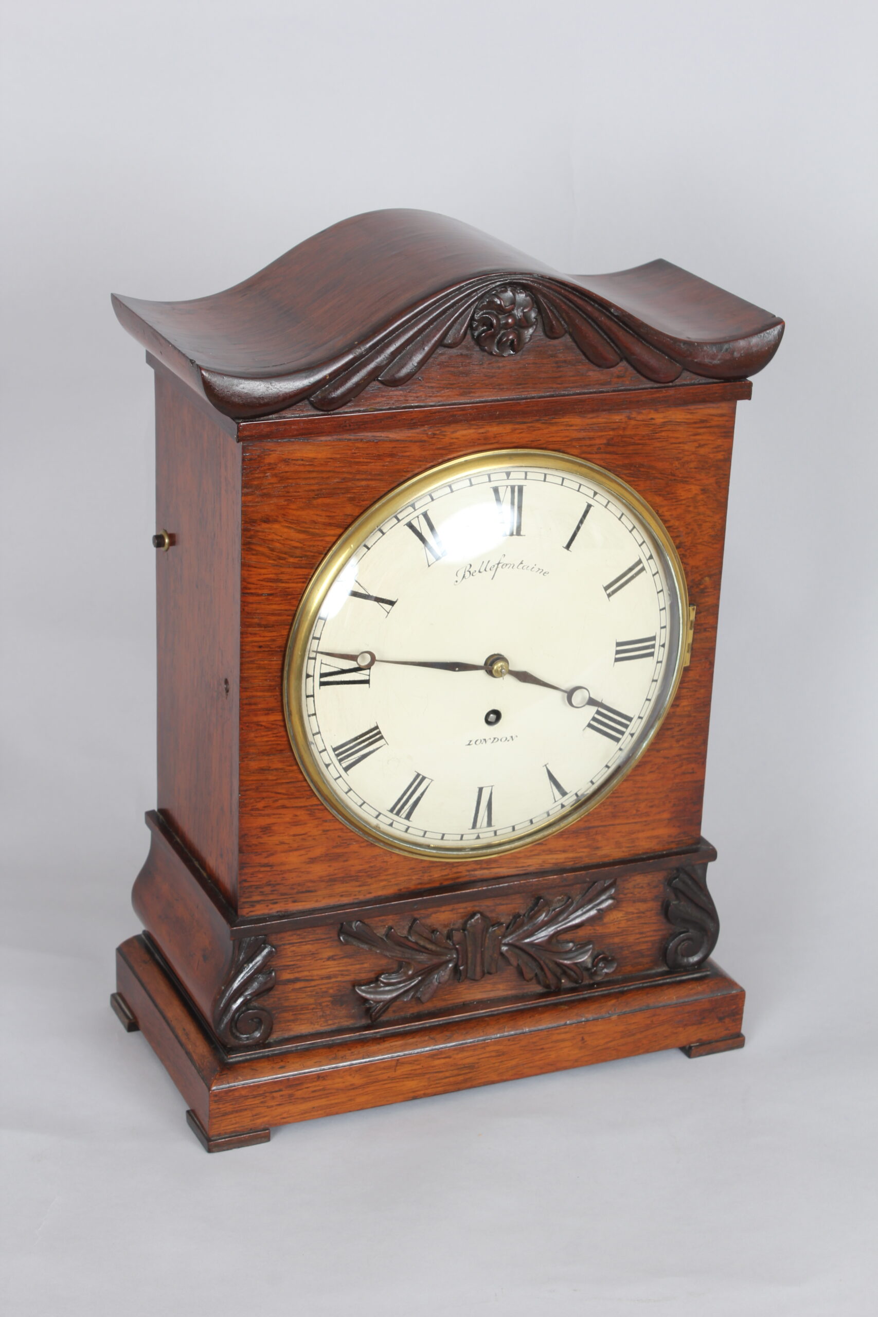 A fine William IV period rosewood bracket time-piece