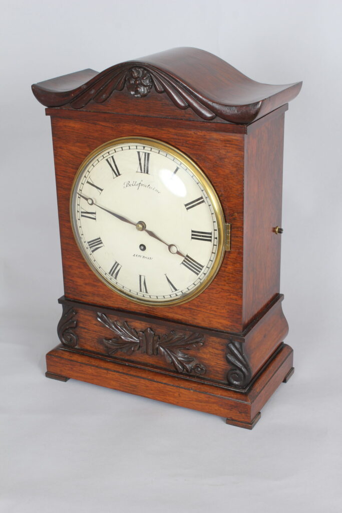 A fine William IV period rosewood bracket time-piece