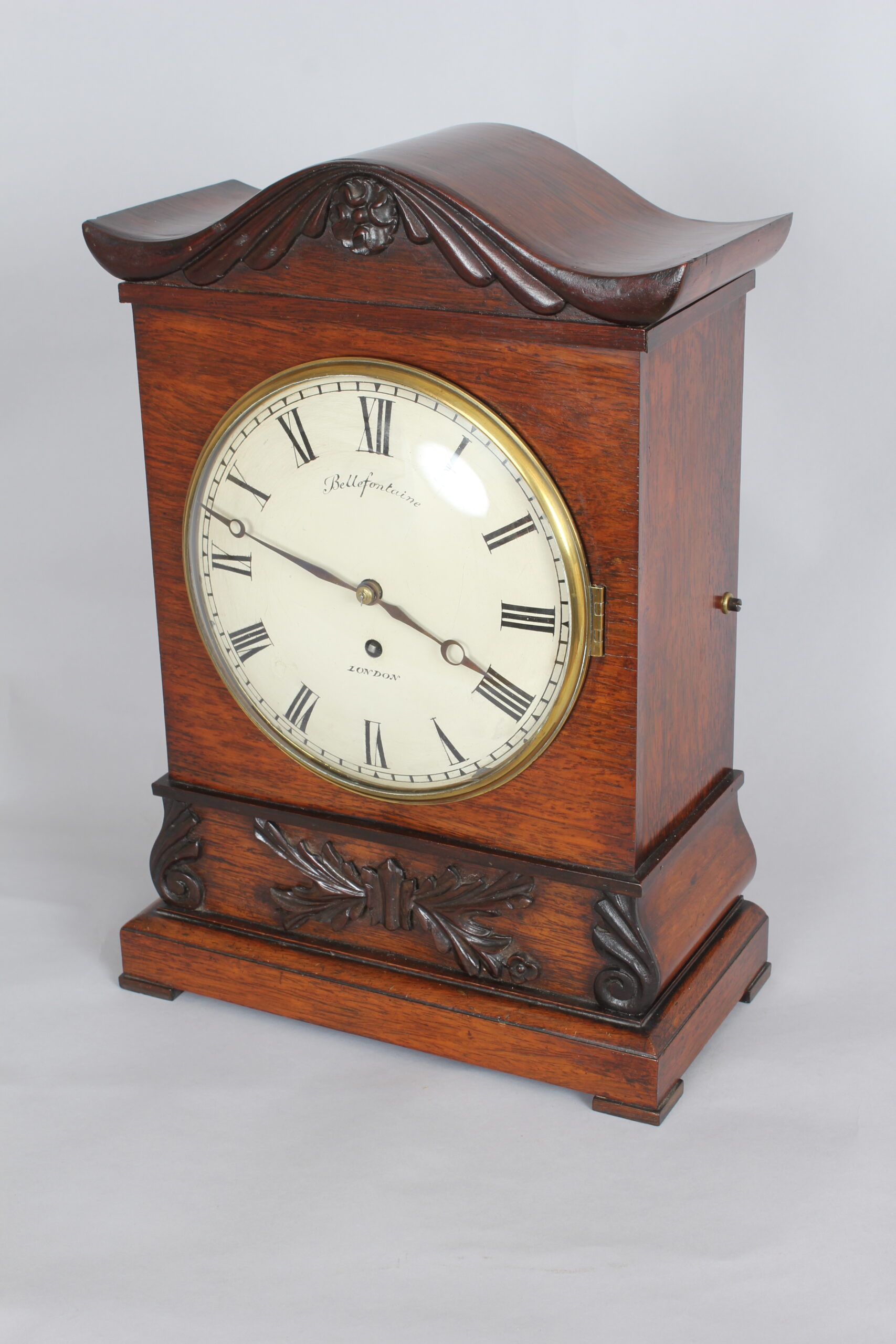 A fine William IV period rosewood bracket time-piece