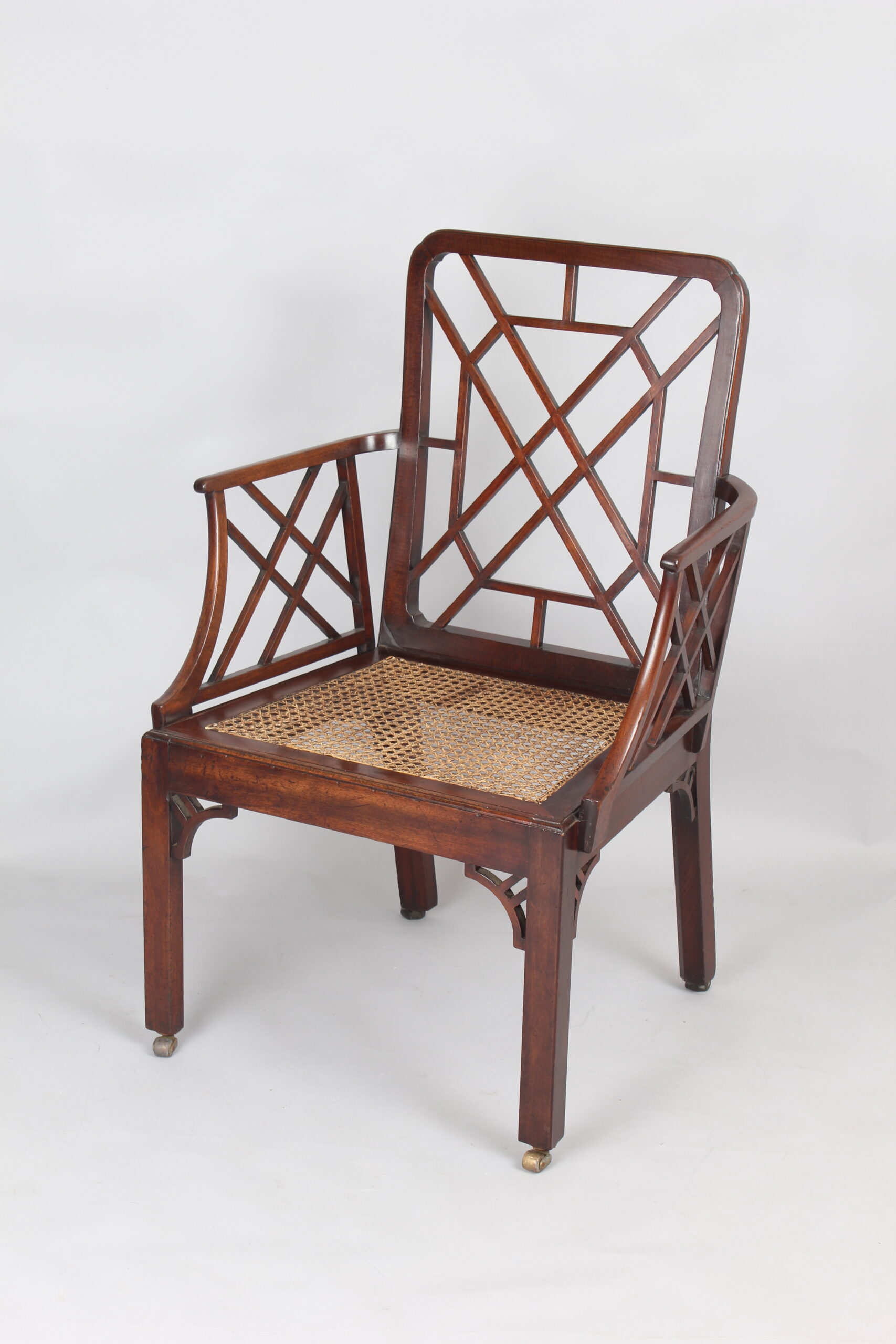 George III period mahogany ‘Cockpen’ arm chair