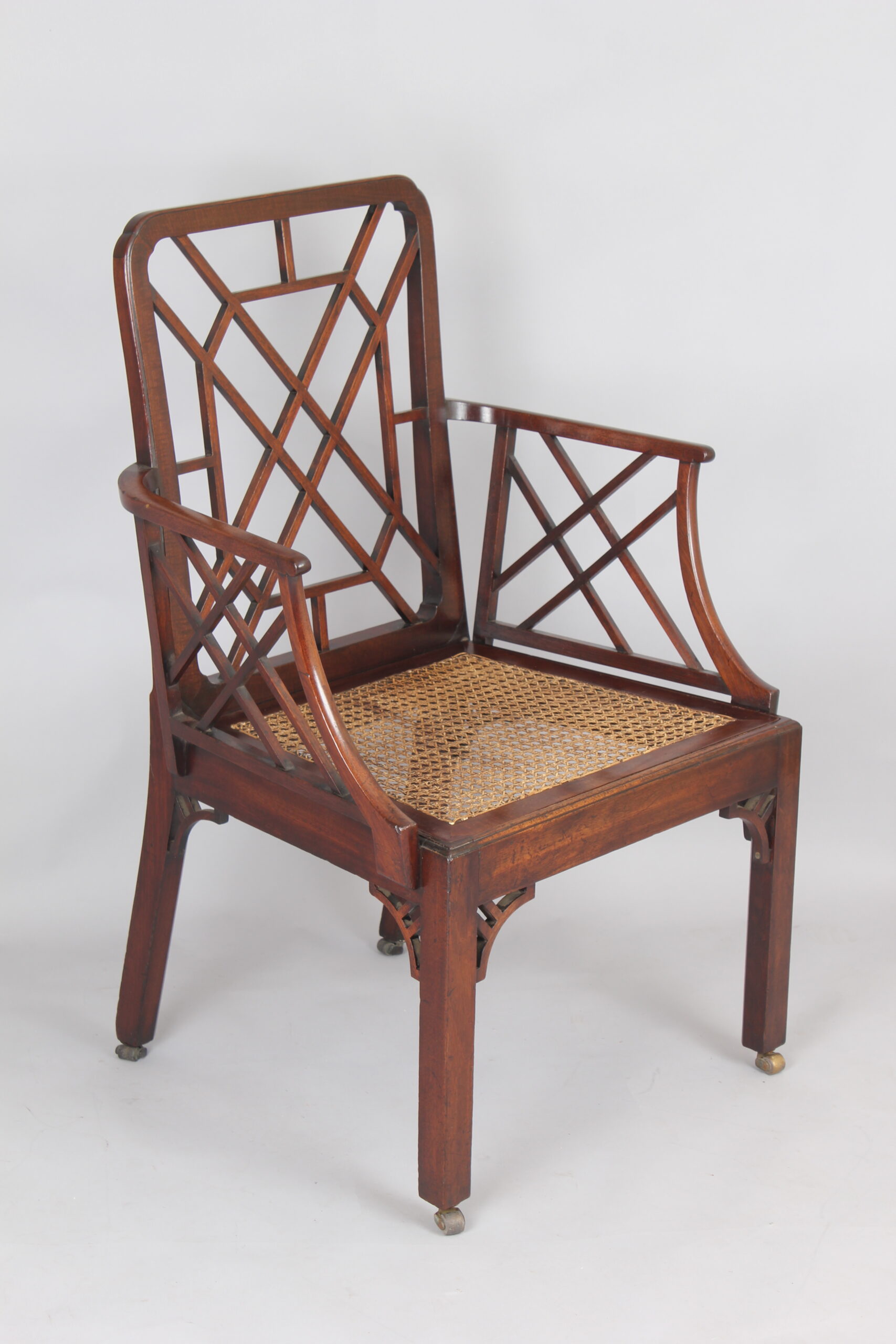 George III period mahogany ‘Cockpen’ arm chair