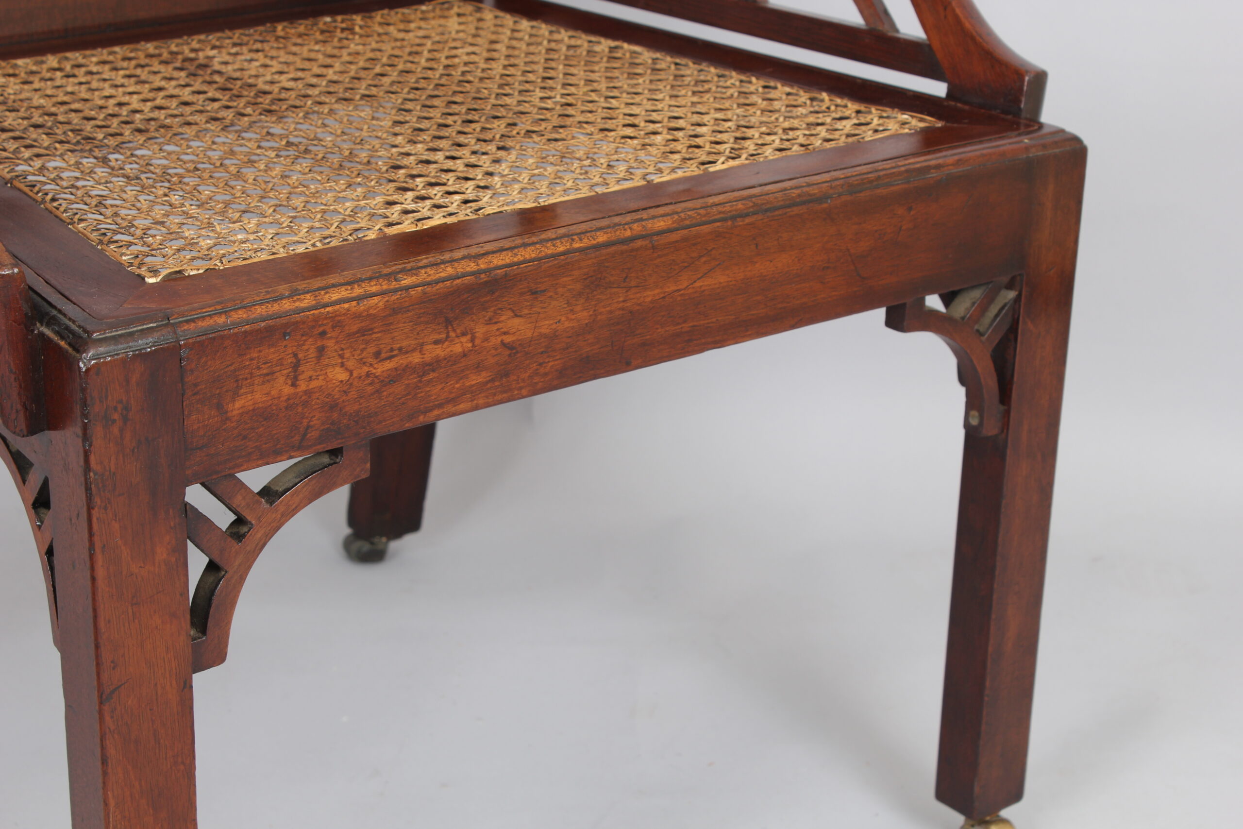 George III period mahogany ‘Cockpen’ arm chair