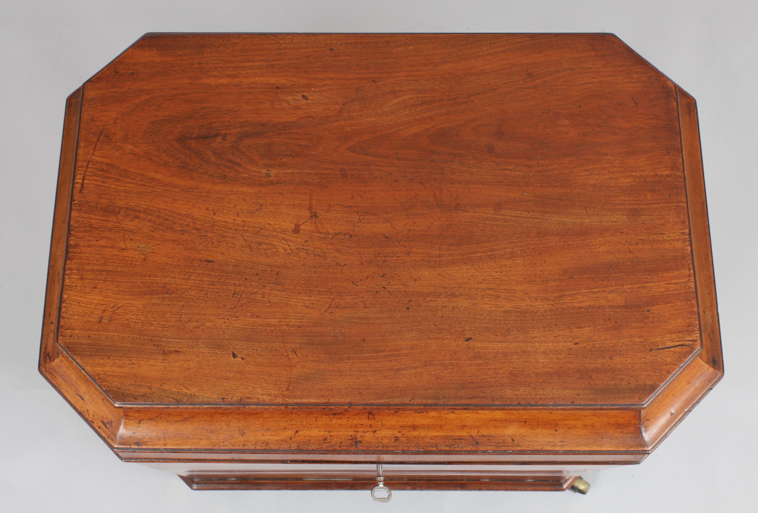George IV period mahogany sarcophagus shaped wine cooler
