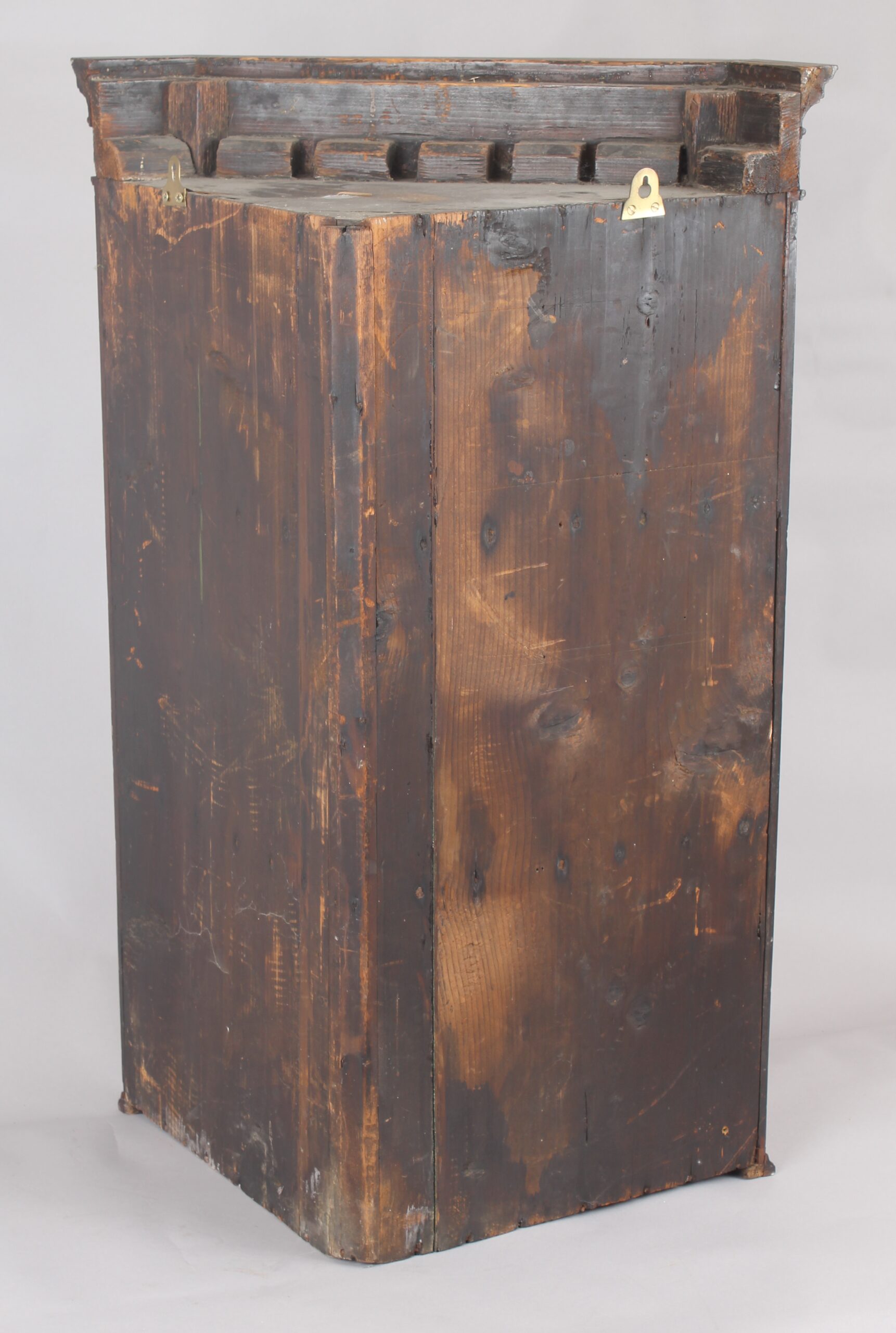 George III period small mahogany corner cupboard