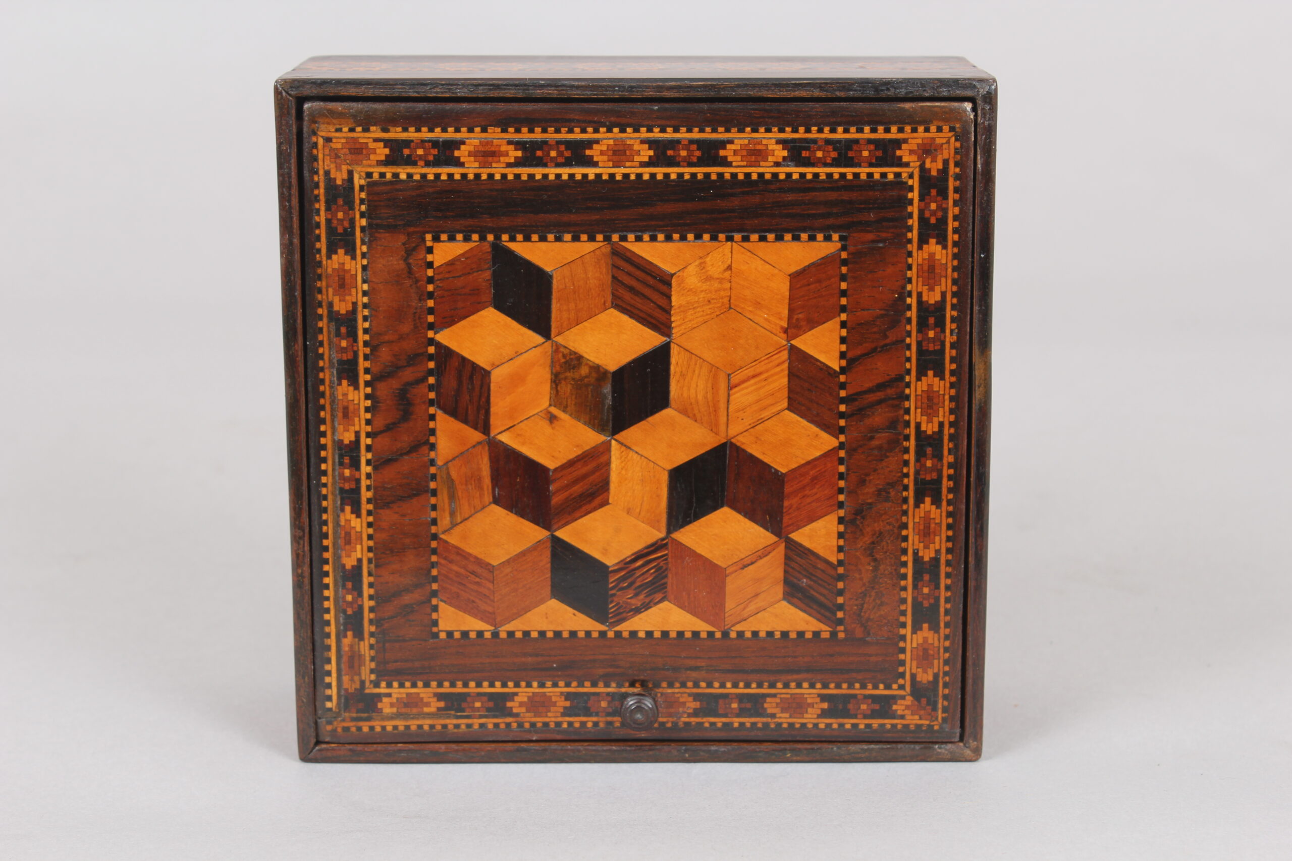 Victorian Tunbridge-ware square box