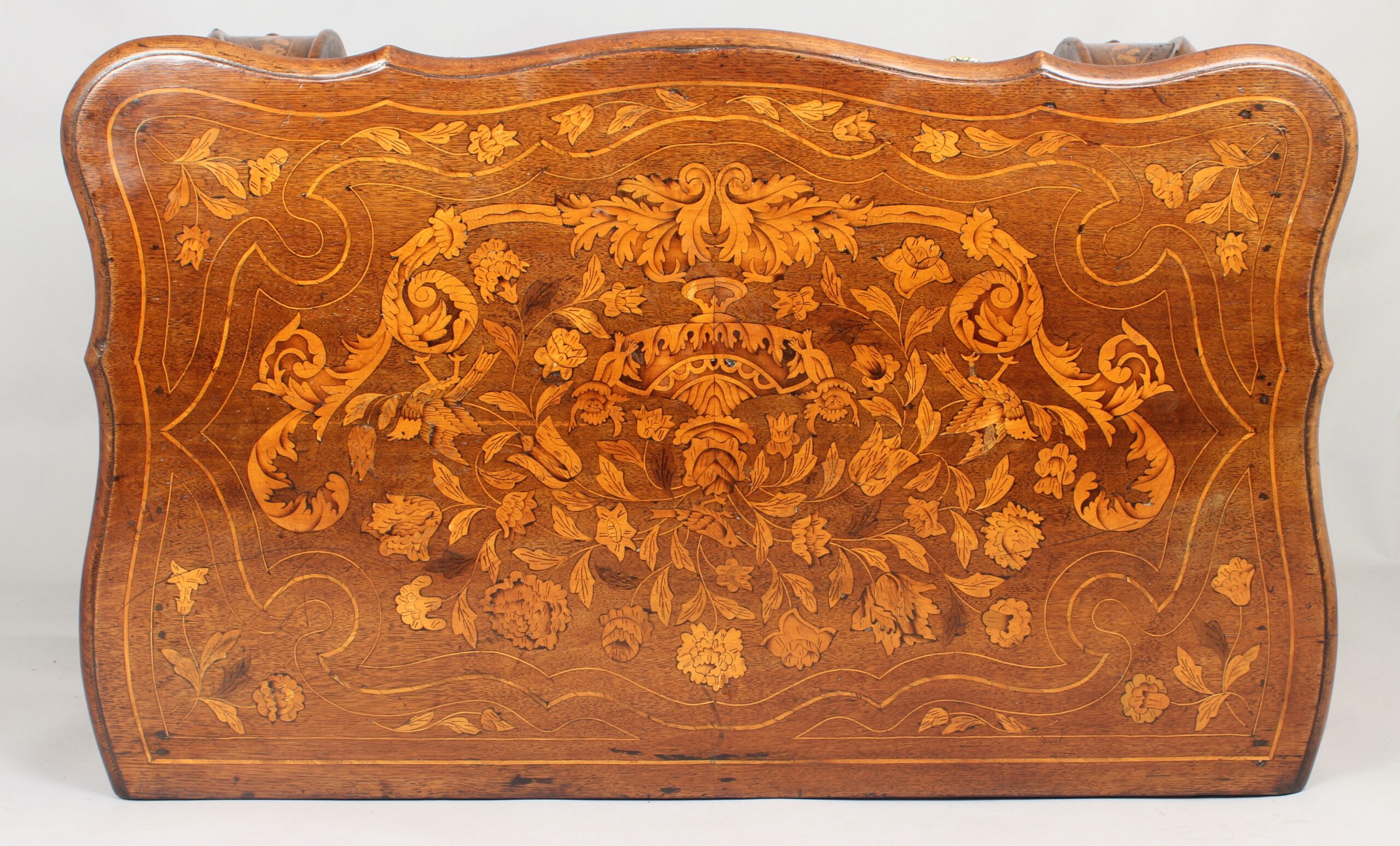 Eighteenth century Dutch walnut and marquetry chest-of-drawers
