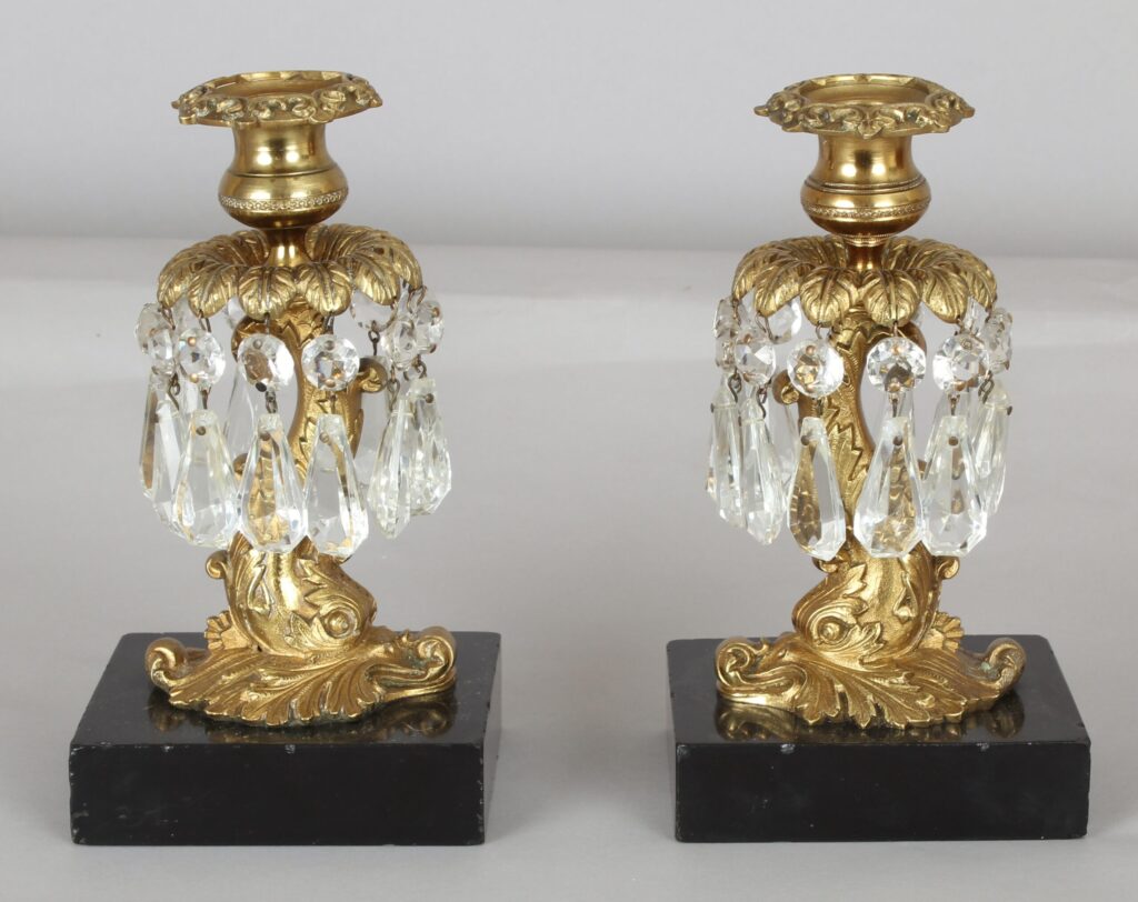 Pair of fine George IV period ormolu lights