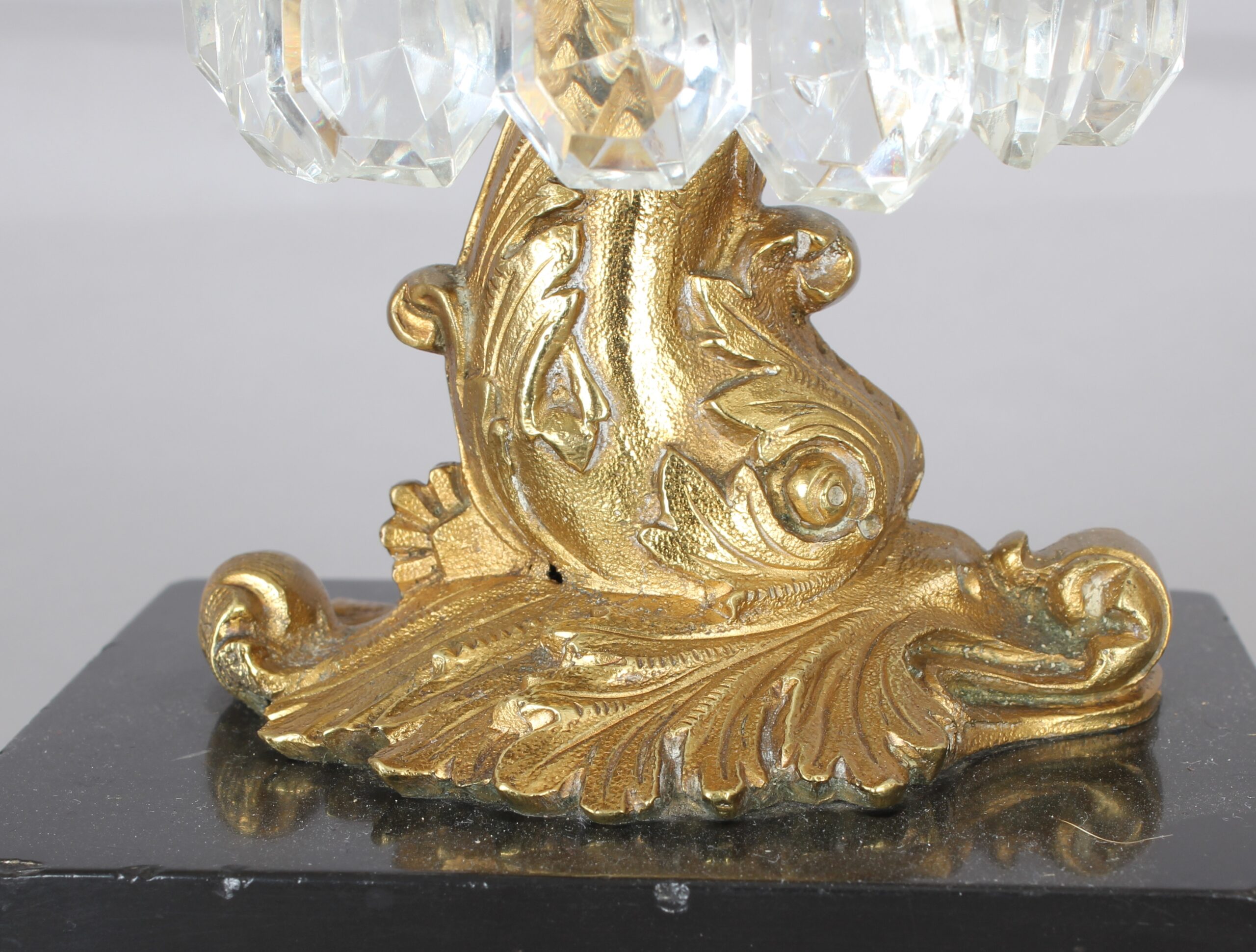 Pair of fine George IV period ormolu lights