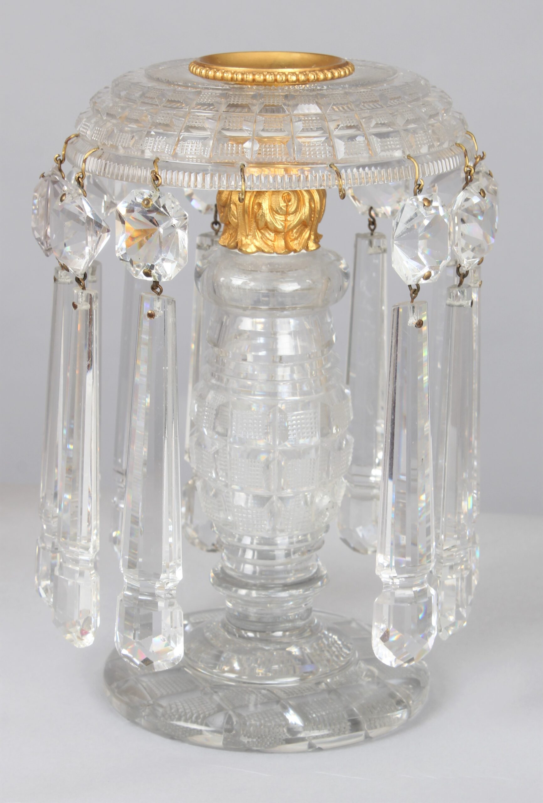 Exceptional pair of Regency period lustres