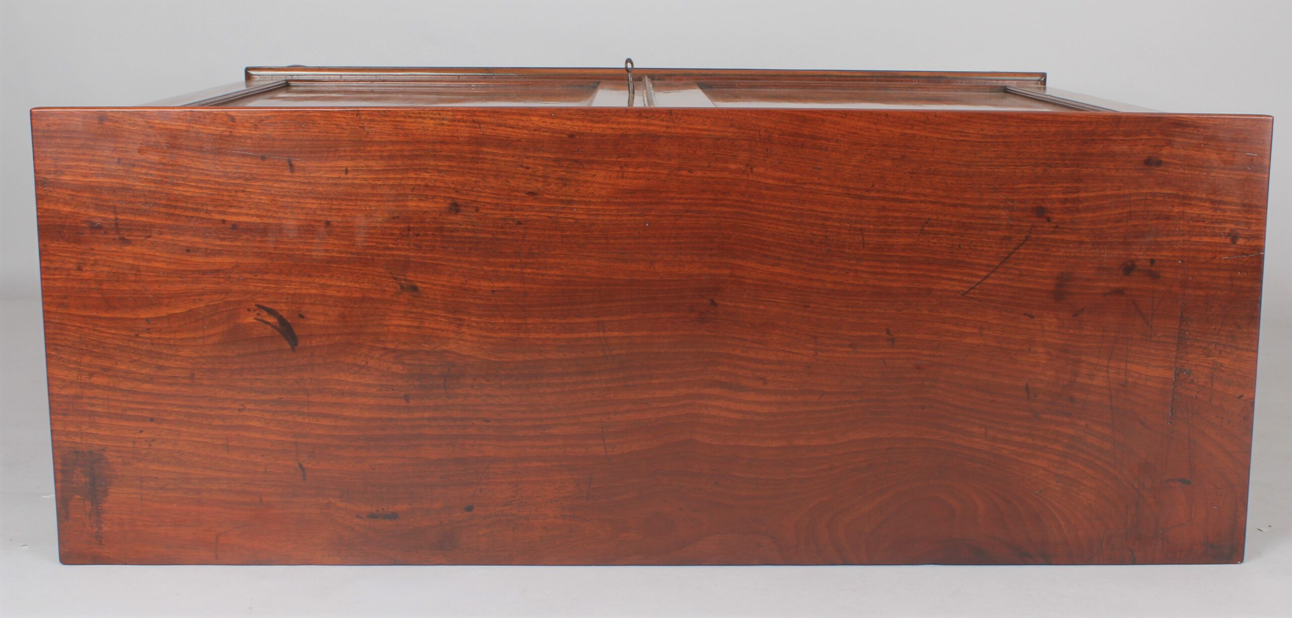 George III period mahogany dwarf side cabinet