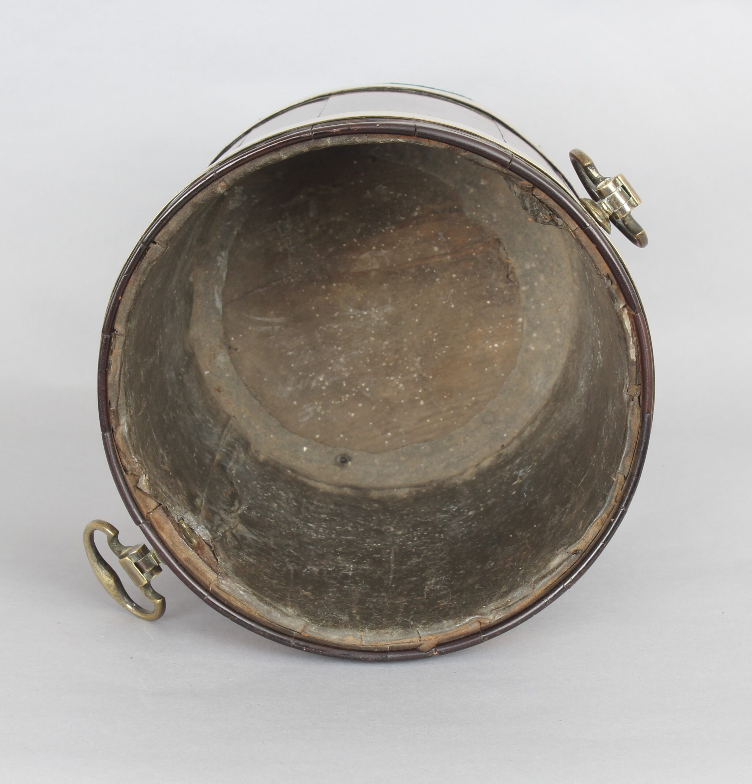 George III period small mahogany and brass banded tub