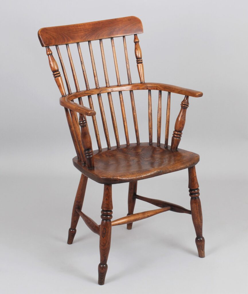 Ash and elm Windsor arm chair