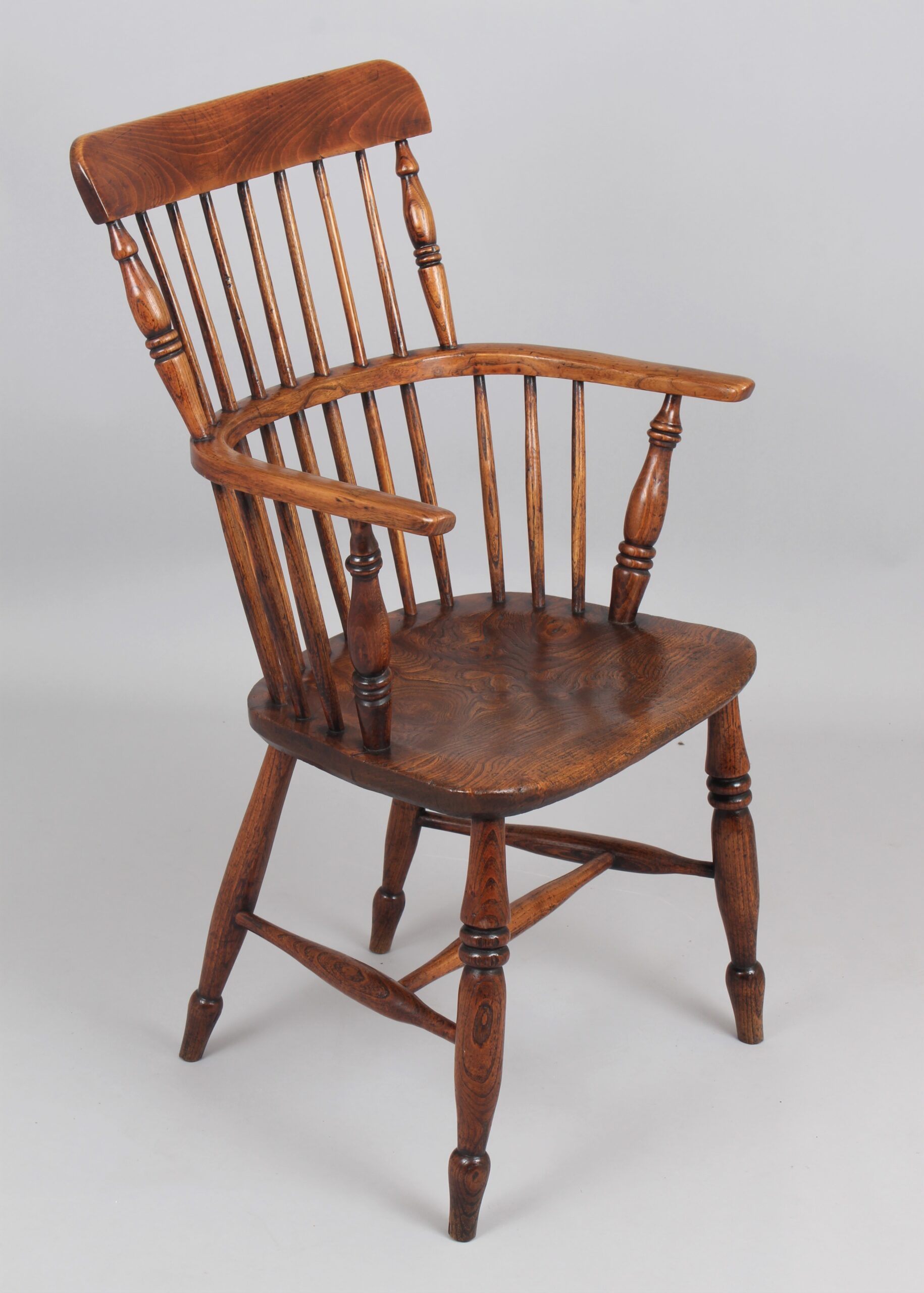 Ash and elm Windsor arm chair