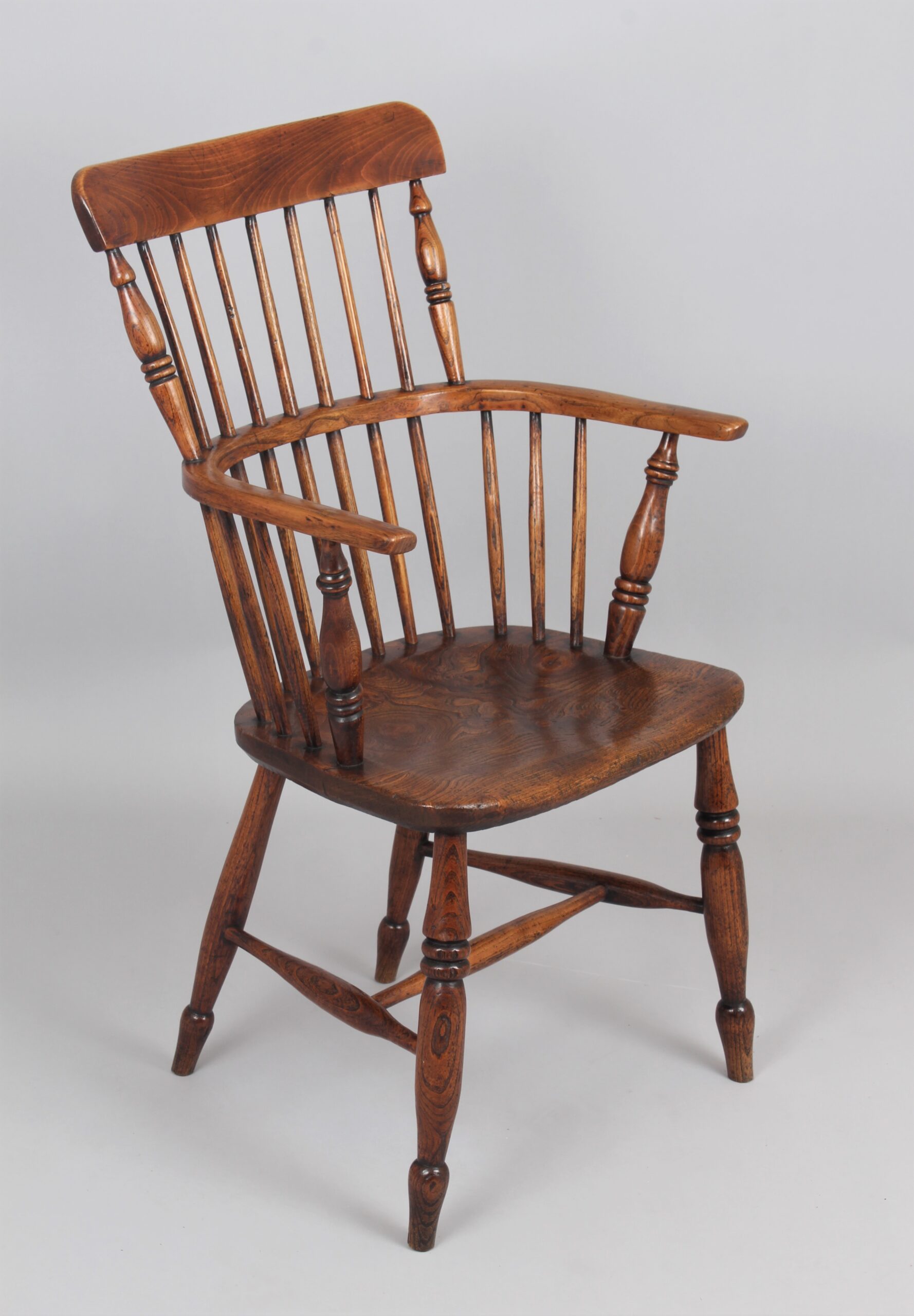 Ash and elm Windsor arm chair